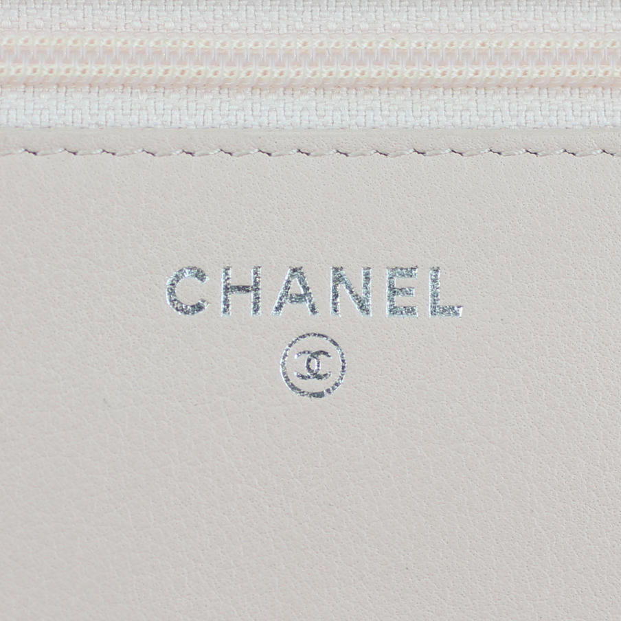 Chanel Classic Wallet on Chain | Shell Pink Silver Hardware