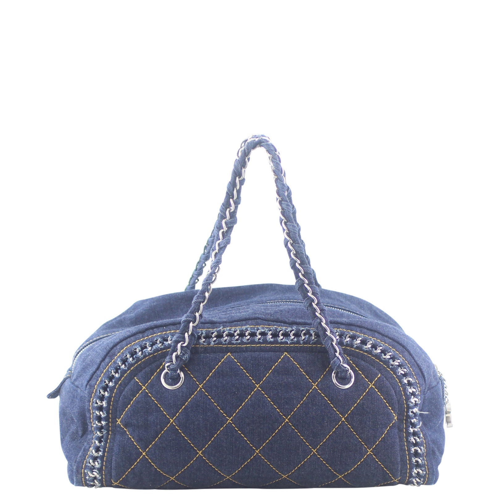 Chanel Denim Luxe Ligne Bowler