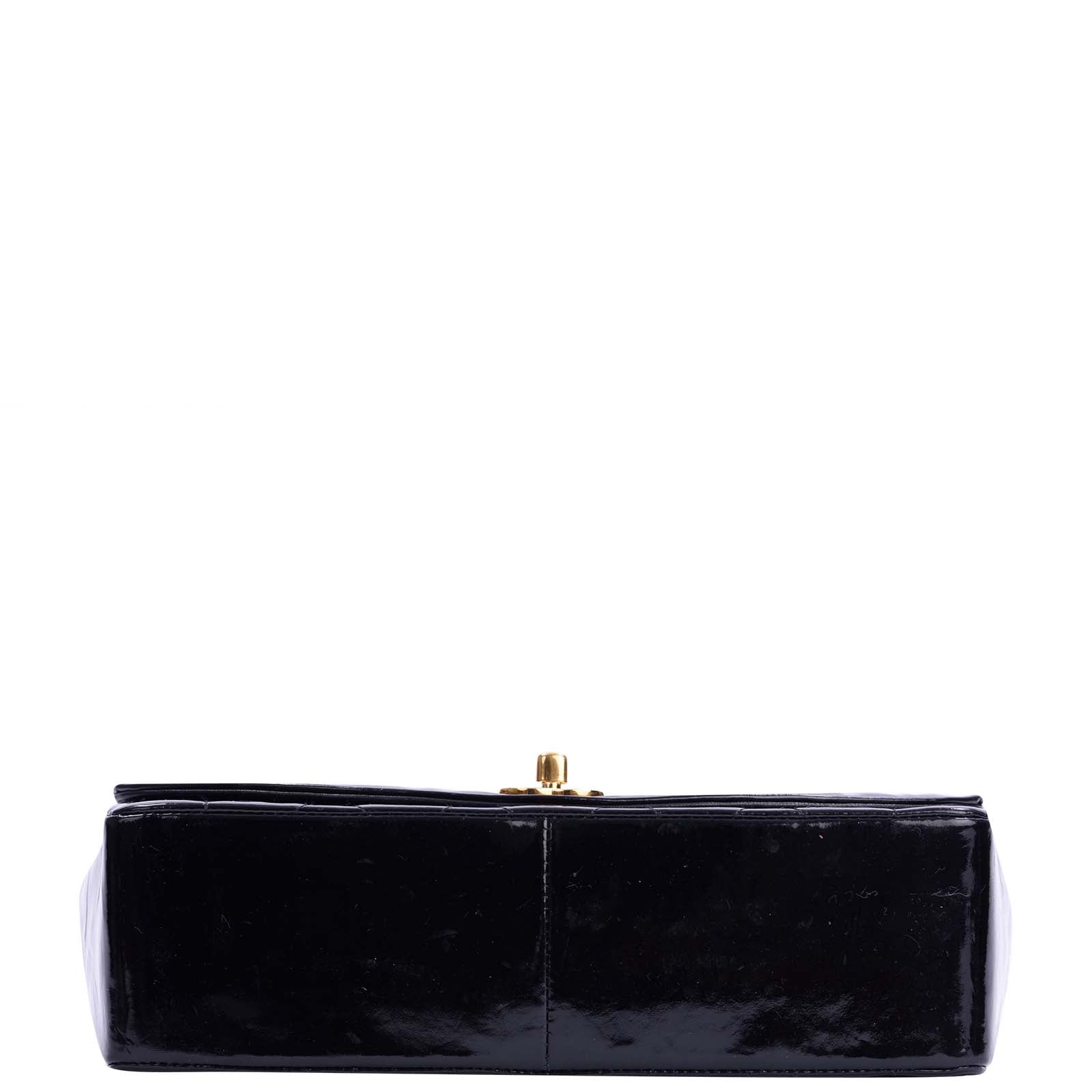 Chanel Quilted Diana Patent Flap Bag | Black GHW