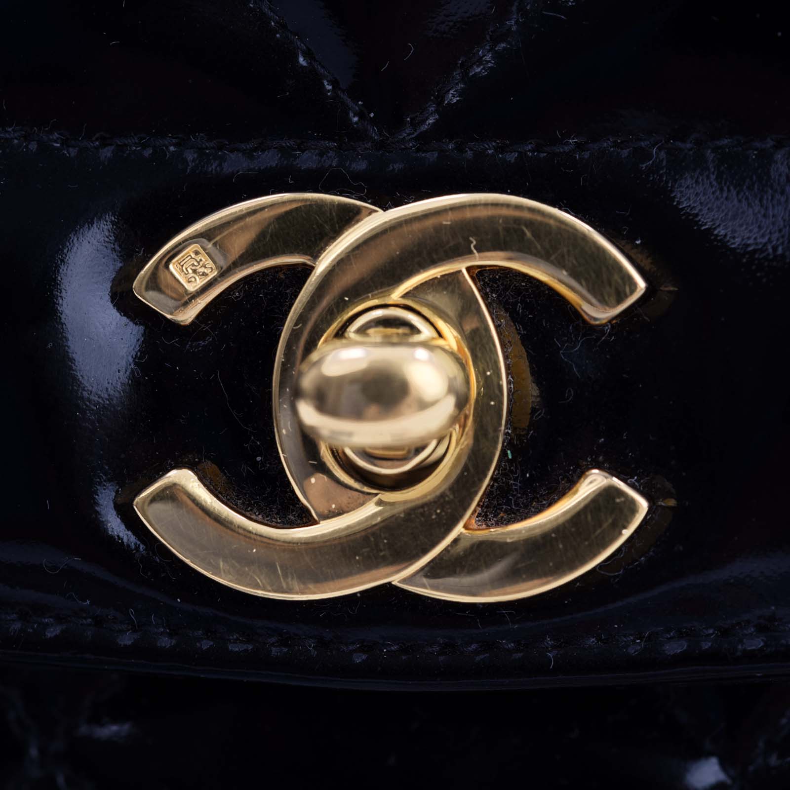 Chanel Quilted Diana Patent Flap Bag | Black GHW