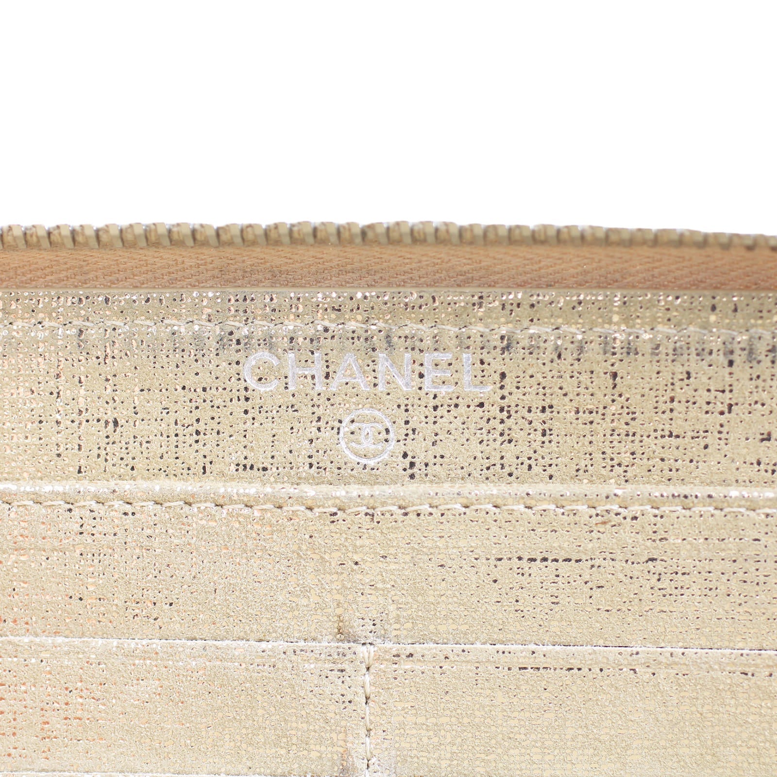 Chanel Iridescent Goatskin Zippy Wallet