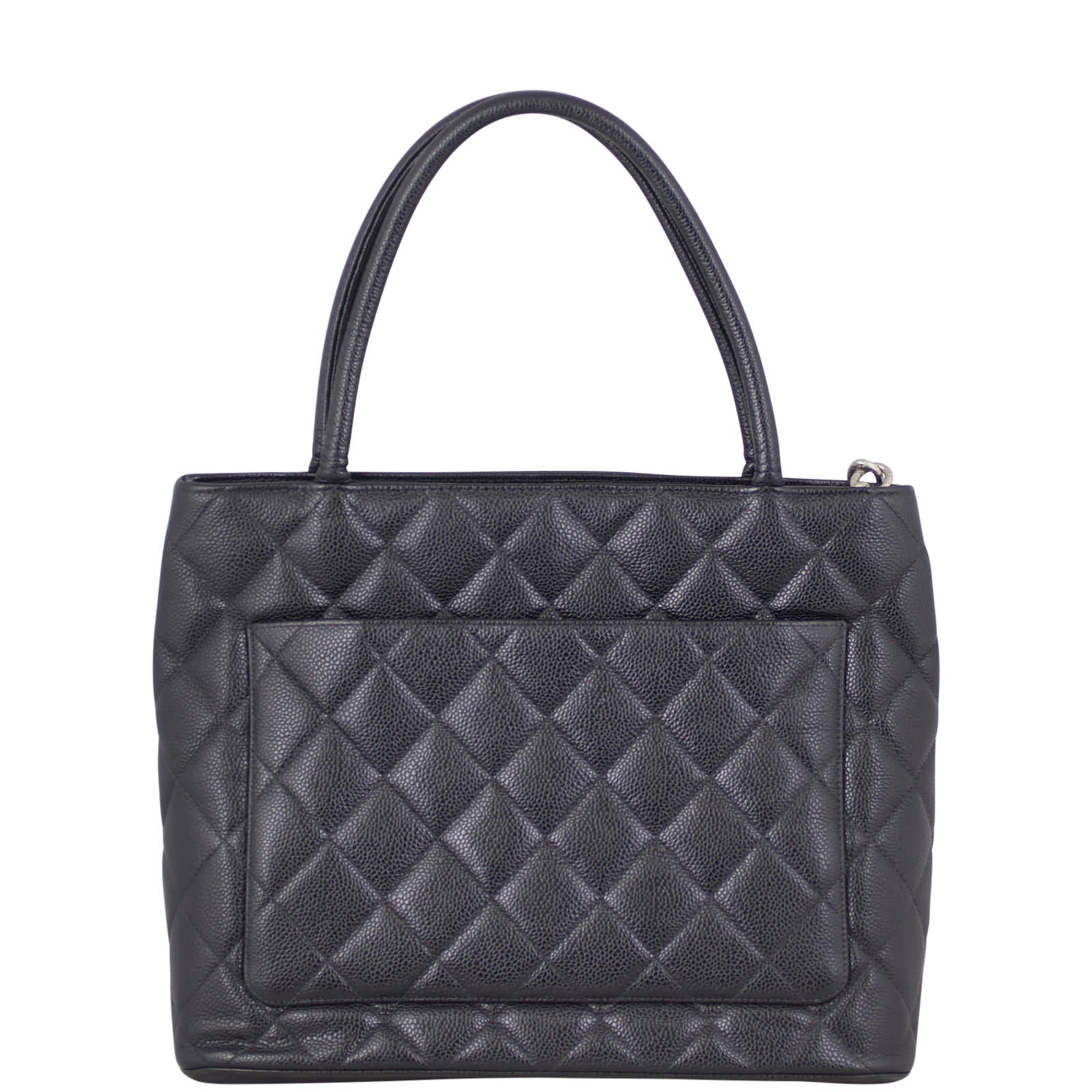 Chanel Medallion Tote | Antiqued Silver Zip