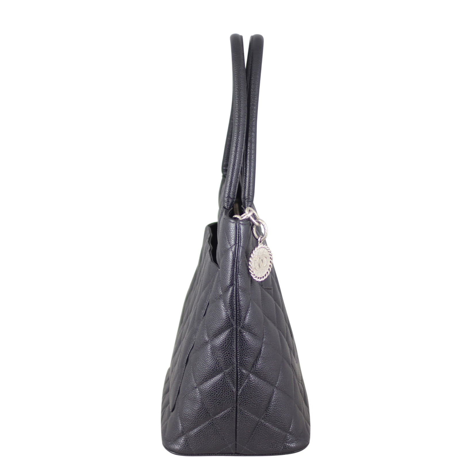 Chanel Medallion Tote | Antiqued Silver Zip
