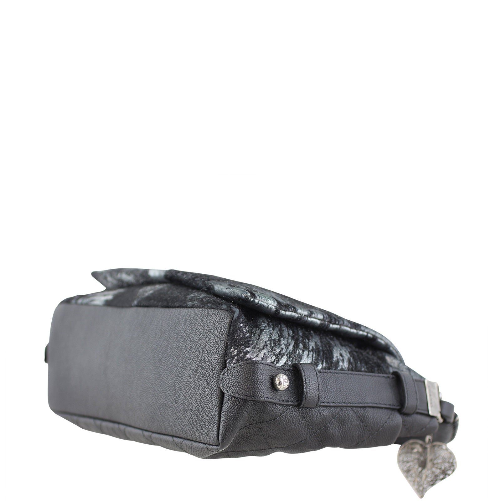 Chanel Metallic Pony Hair Top Handle Bag