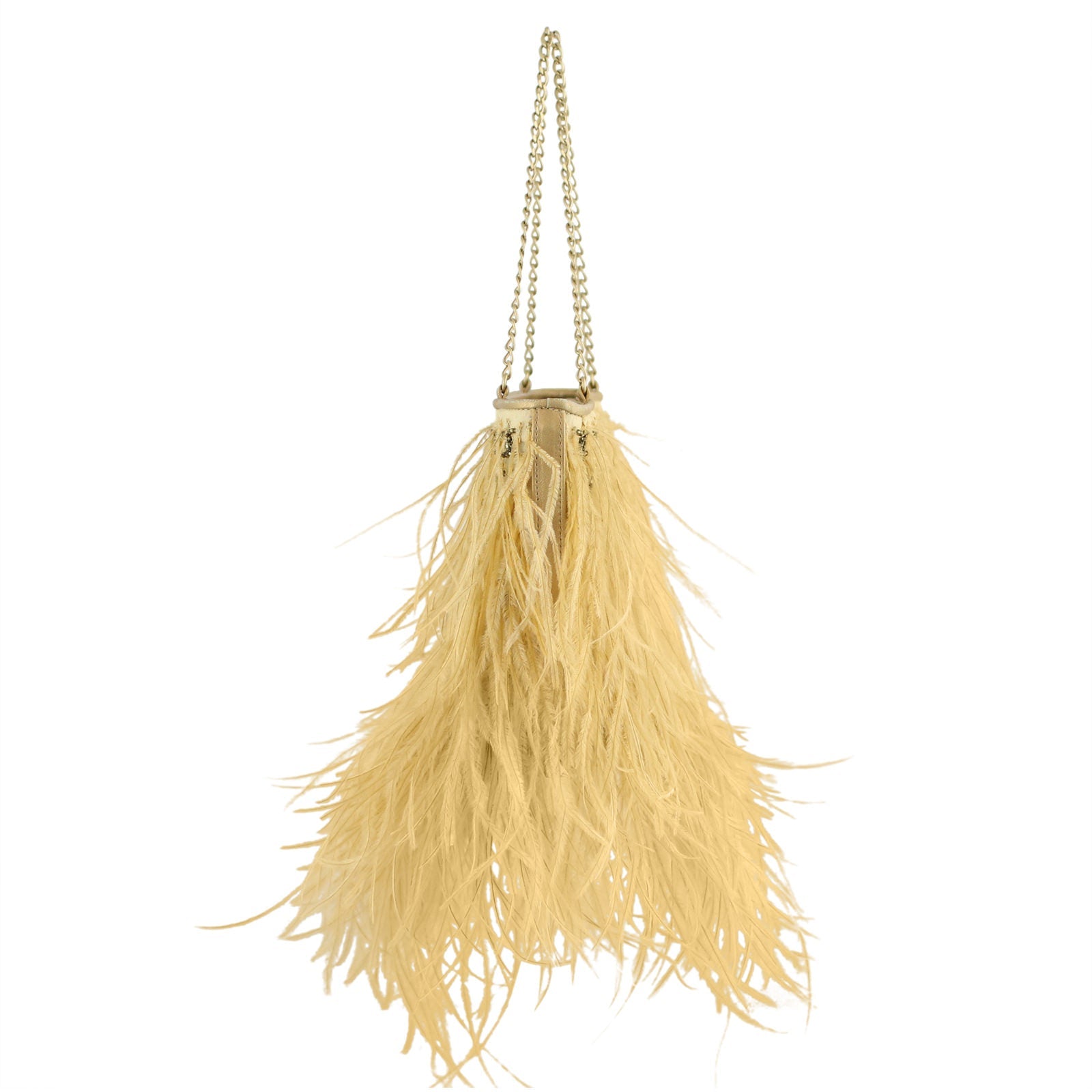 Chanel Vintage Ostrich Feather Evening Bag