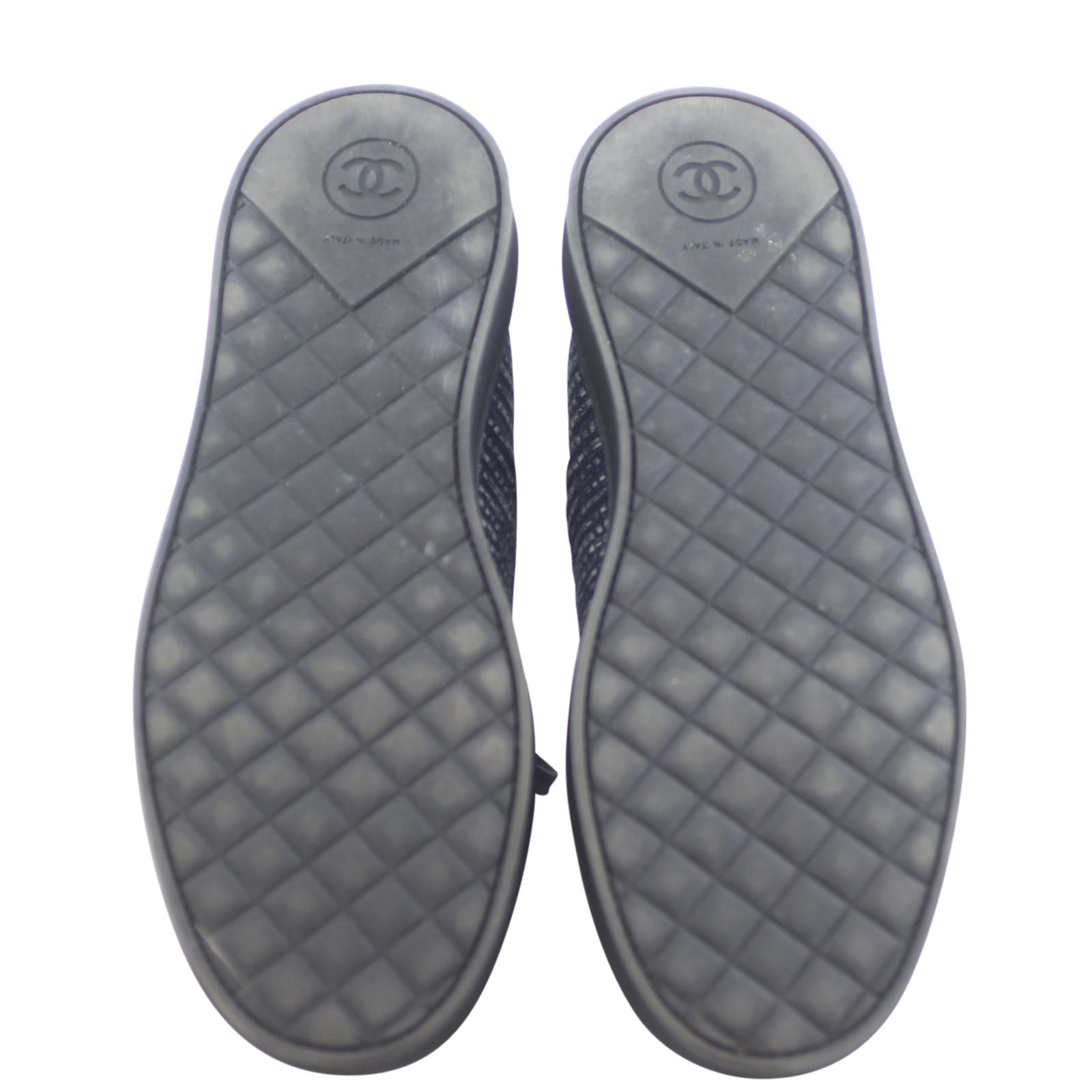 Chanel Tweed Faux-Pearl Oxfords