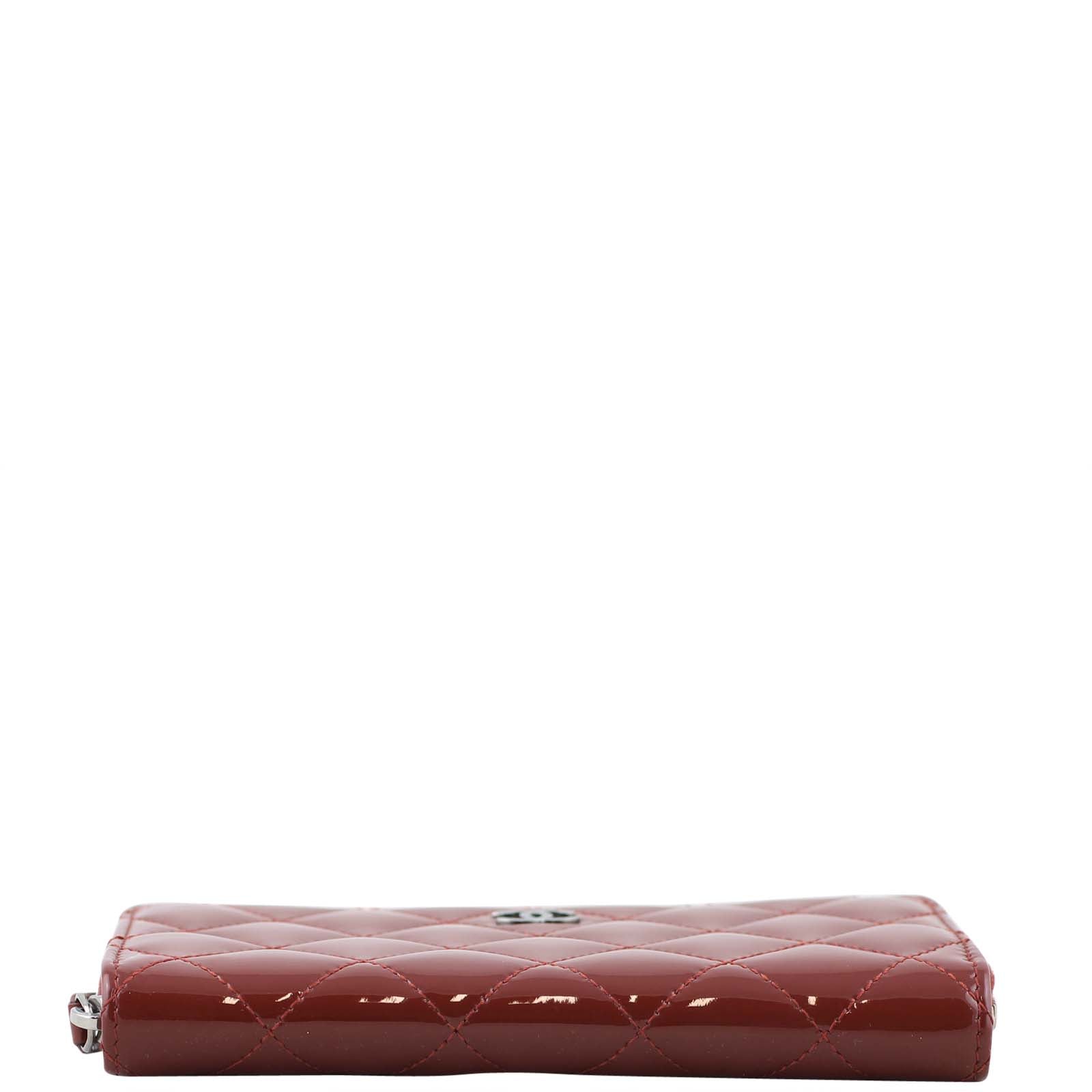 Chanel Patent Zipped Small Wallet
