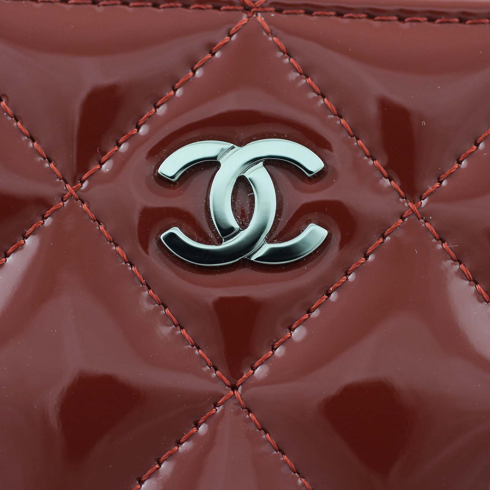 Chanel Patent Zipped Small Wallet