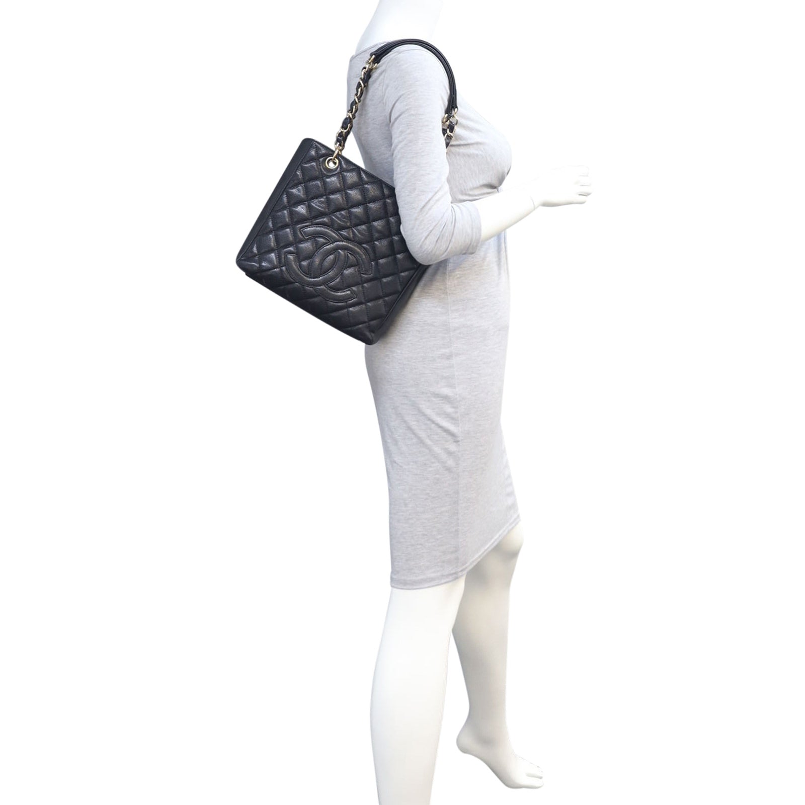 Chanel Petite Shopping Tote | Gold Hardware