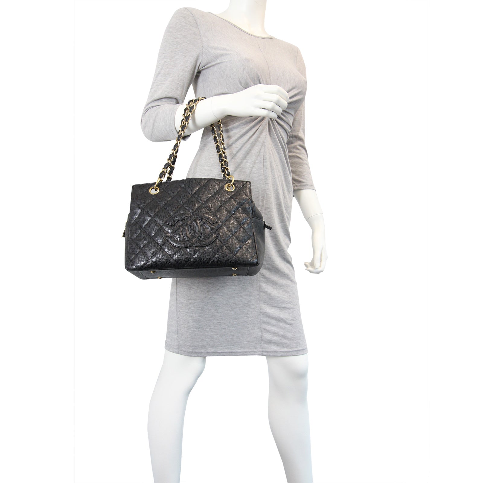 Chanel Petite Timeless Shopping Tote | Gold Hardware