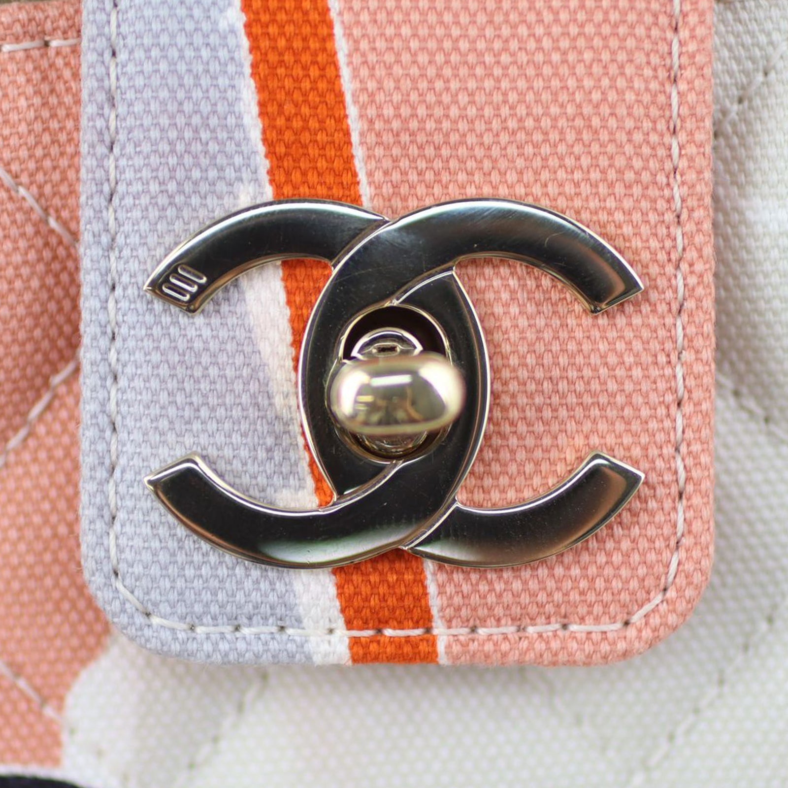 Chanel Quilted Canvas Eiffel Tower Tote