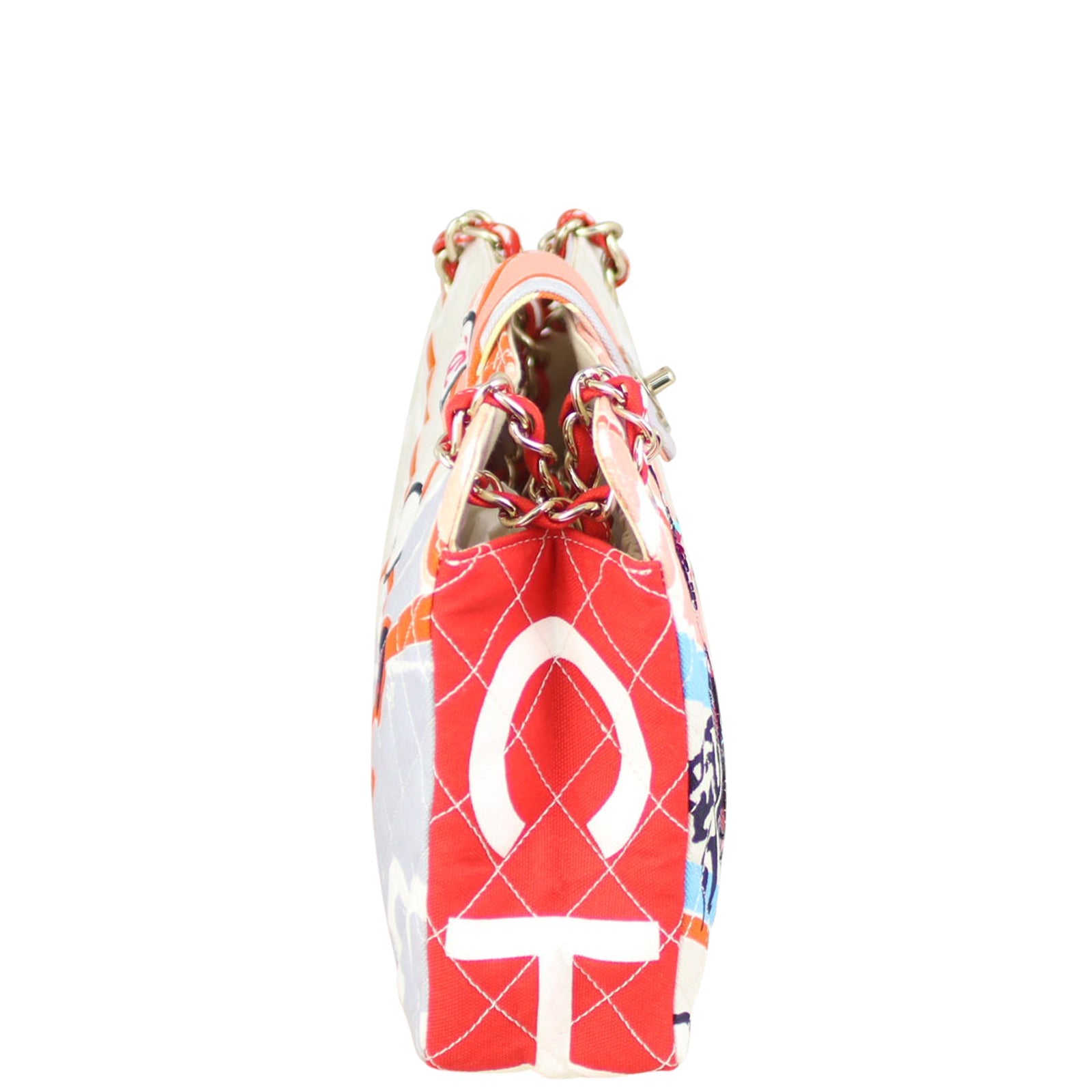 Chanel Quilted Canvas Eiffel Tower Tote