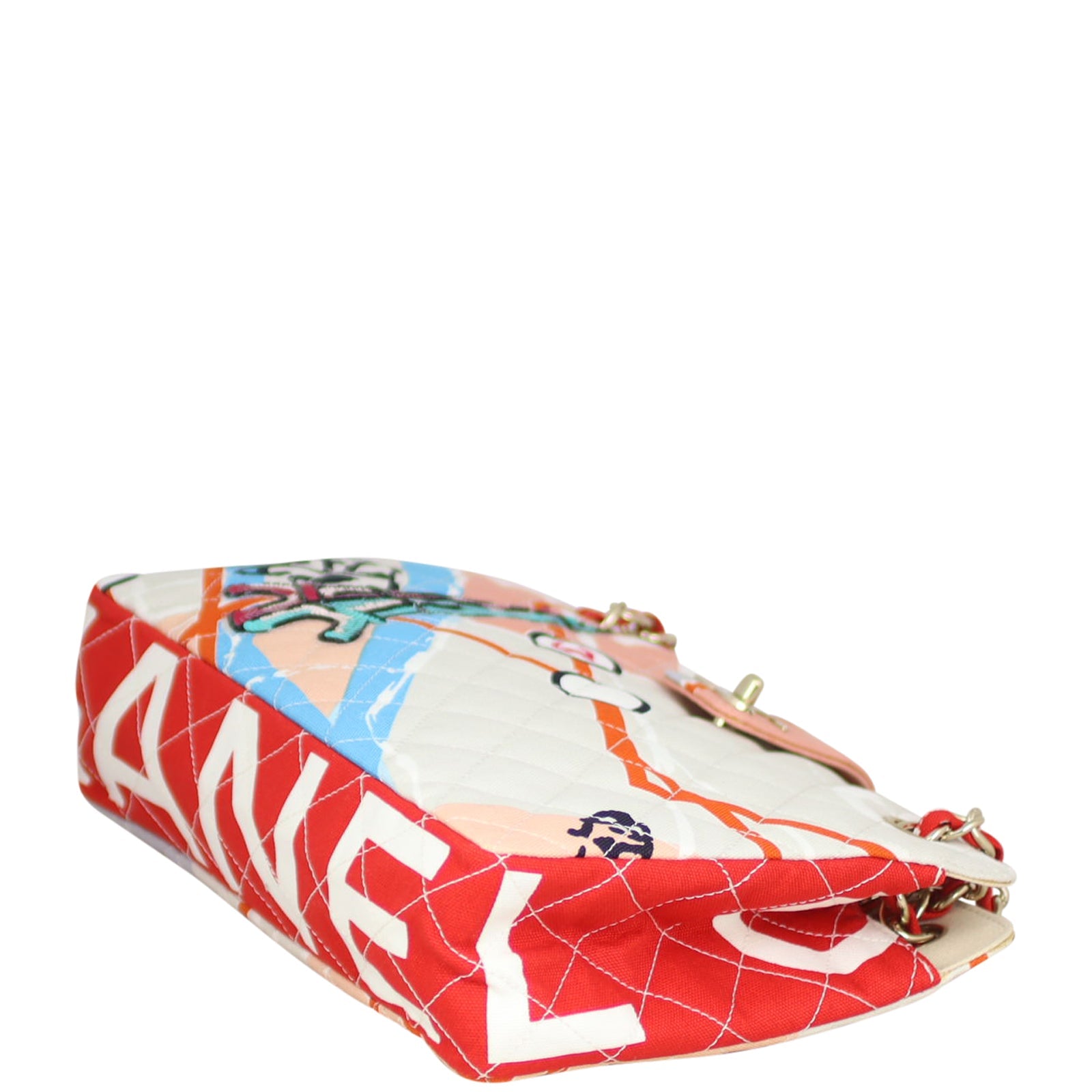 Chanel Quilted Canvas Eiffel Tower Tote