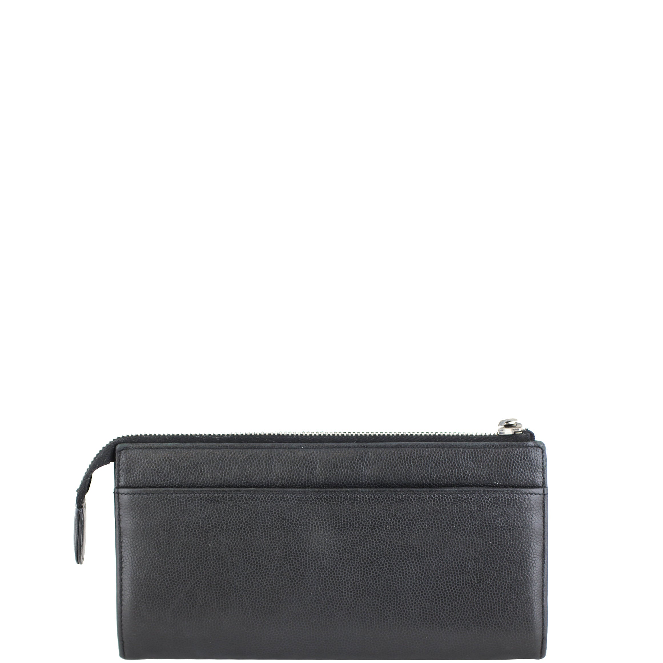 Chanel Sevruga Top Zip Wallet