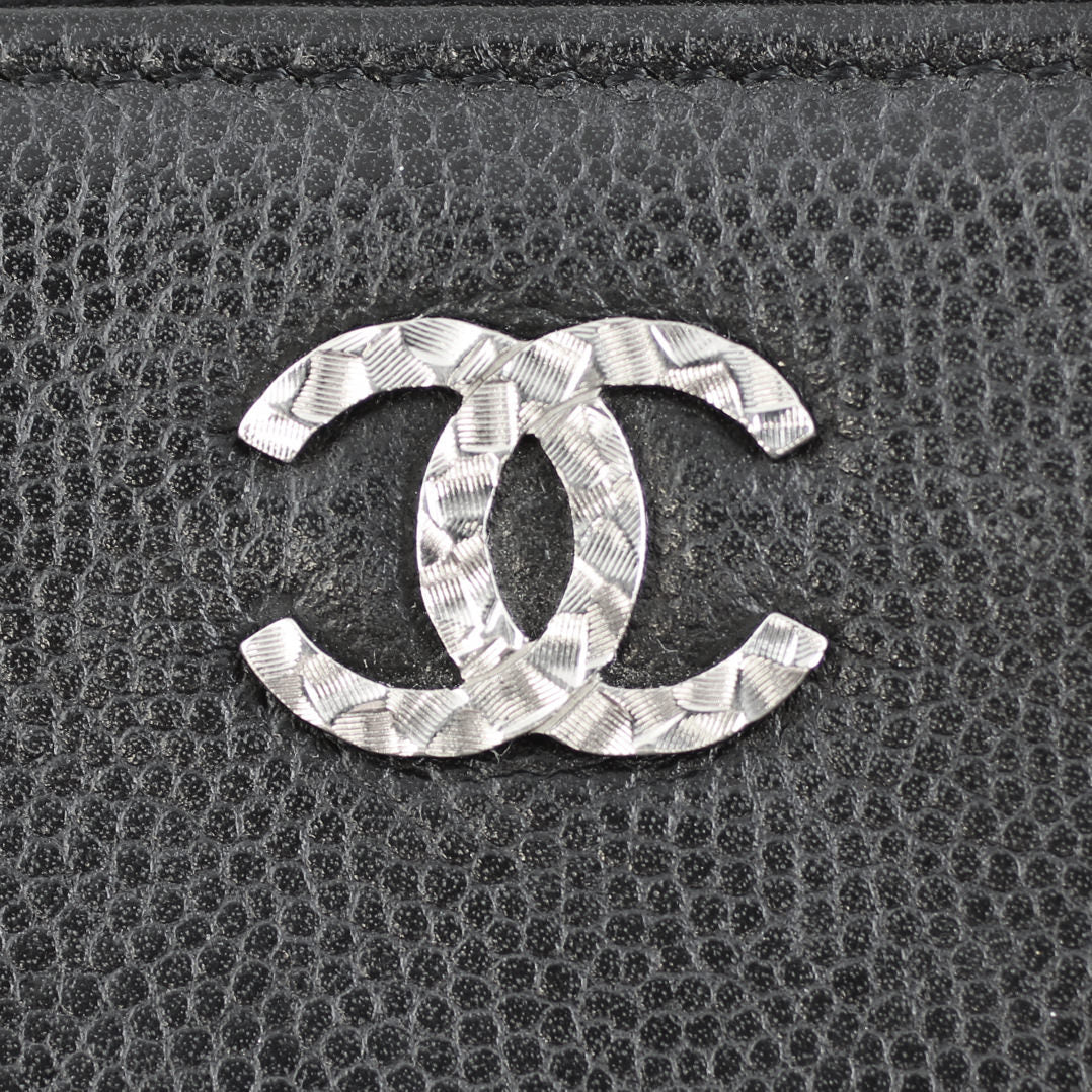 Chanel Sevruga Top Zip Wallet