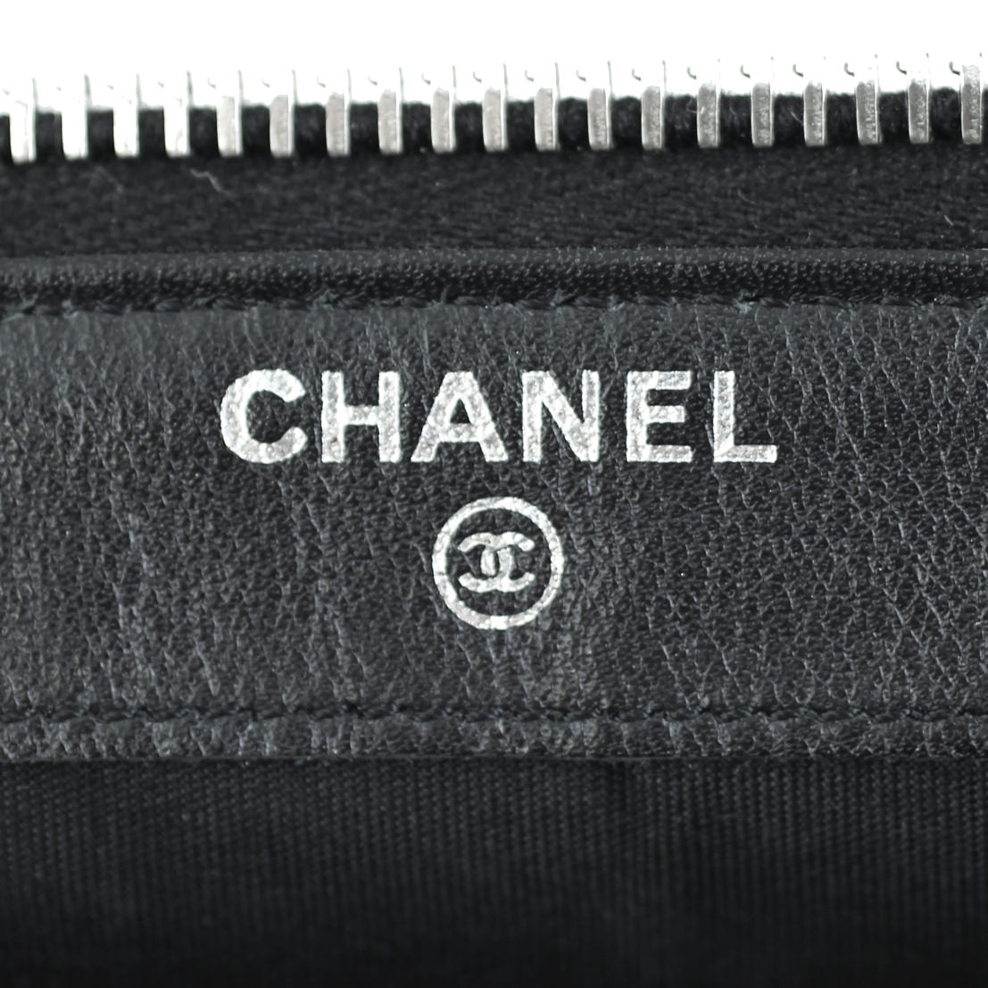 Chanel Sevruga Top Zip Wallet