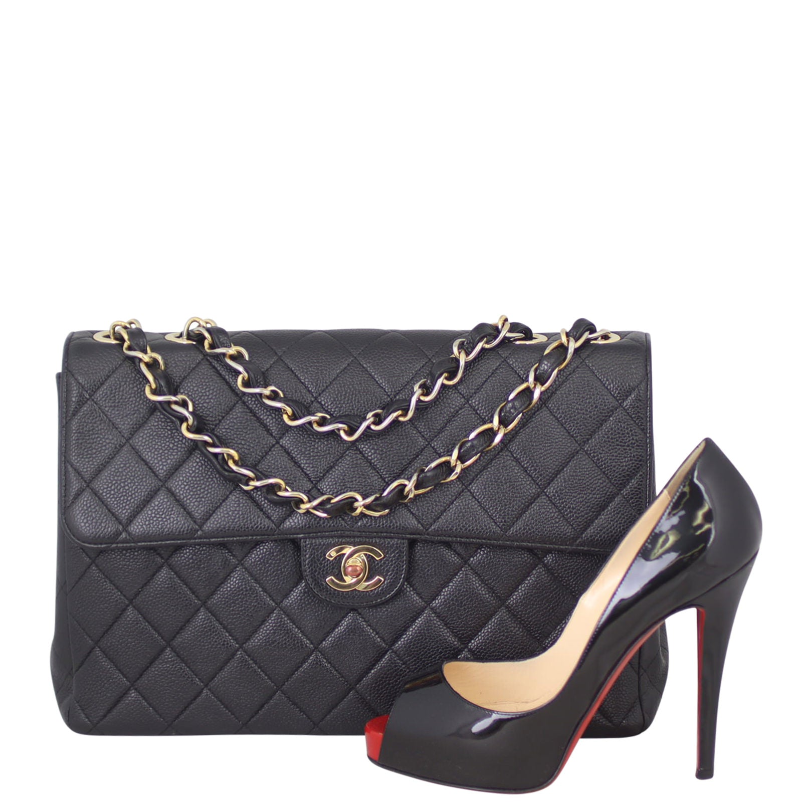 Chanel Single Flap Jumbo | Gold Hardware