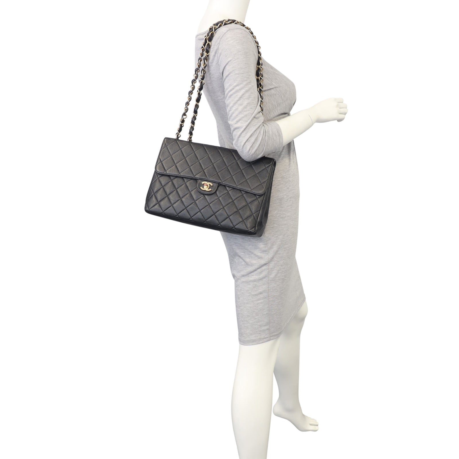 Chanel Single Flap Jumbo | Gold Hardware