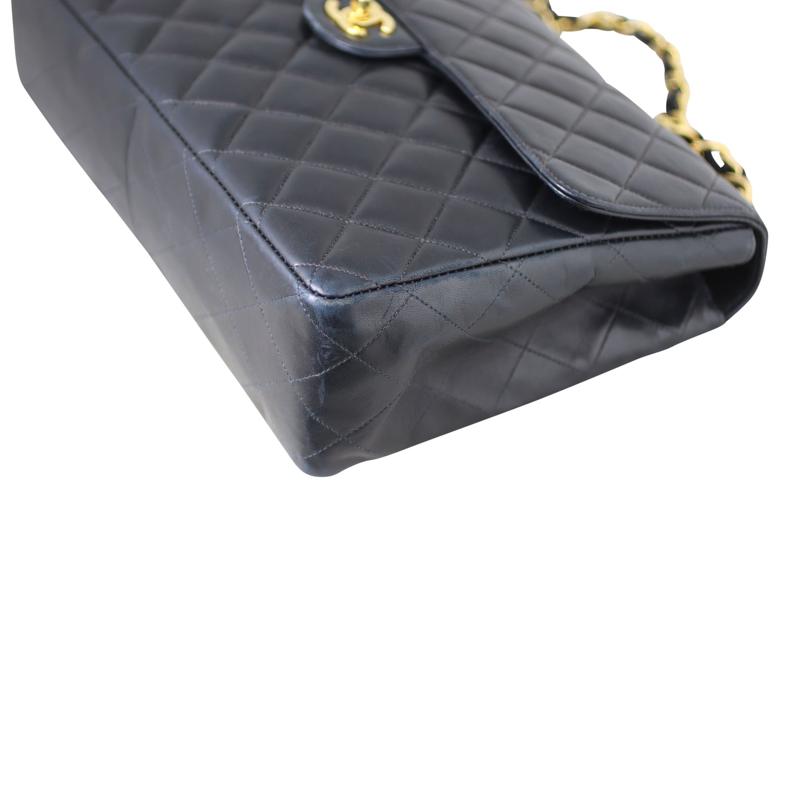 Chanel Classic Single Flap Maxi | Black Gold Hardware