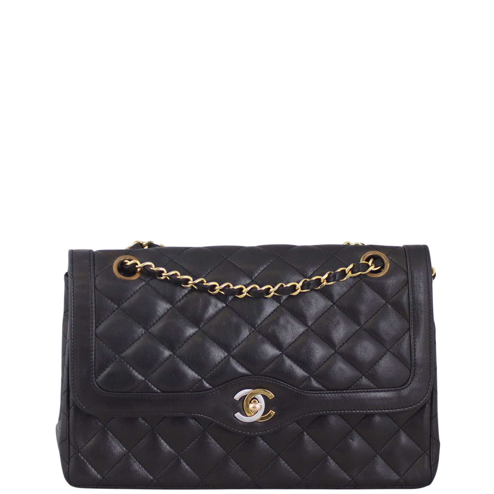 Chanel Two-Tone CC Double Flap Bag