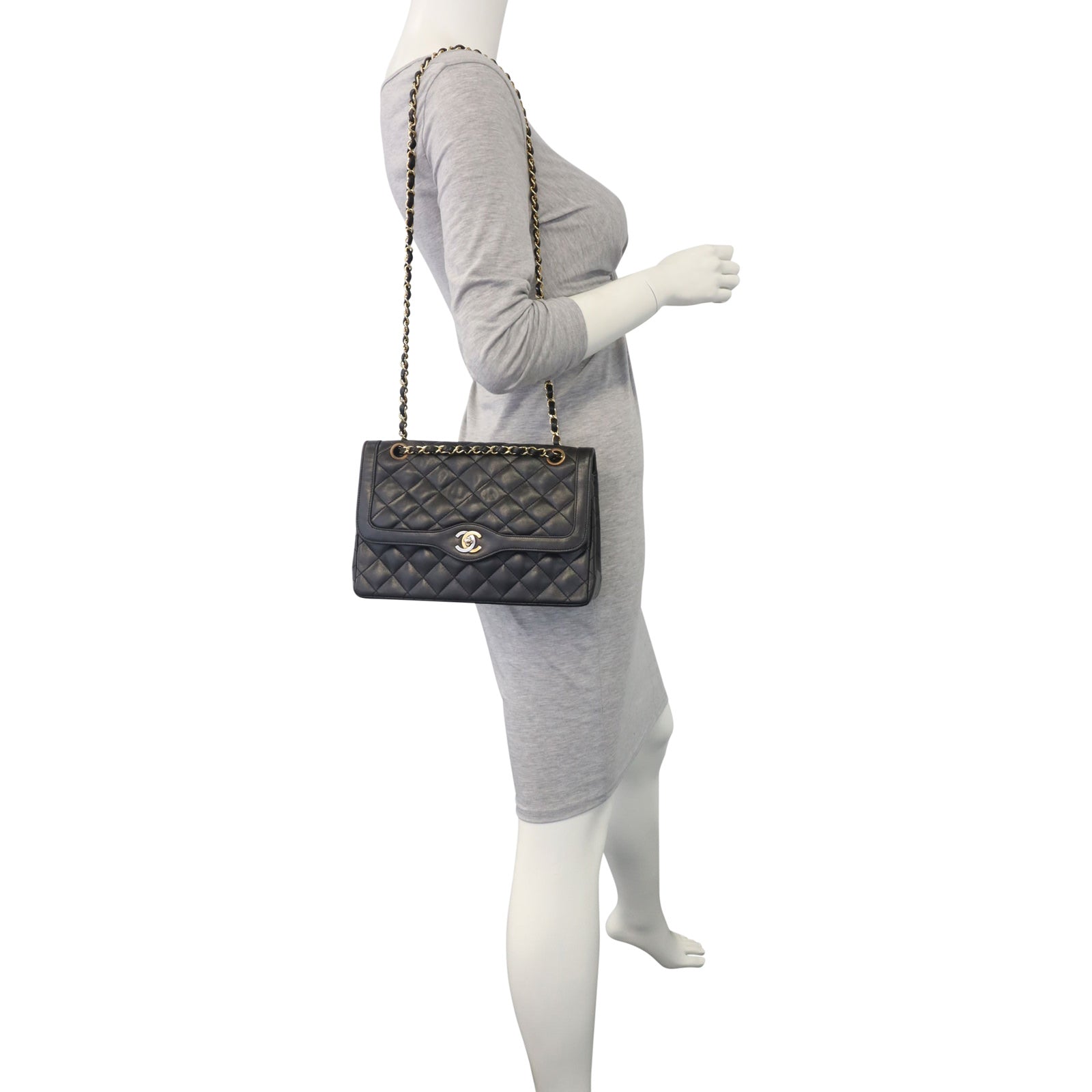 Chanel Two-Tone CC Double Flap Bag