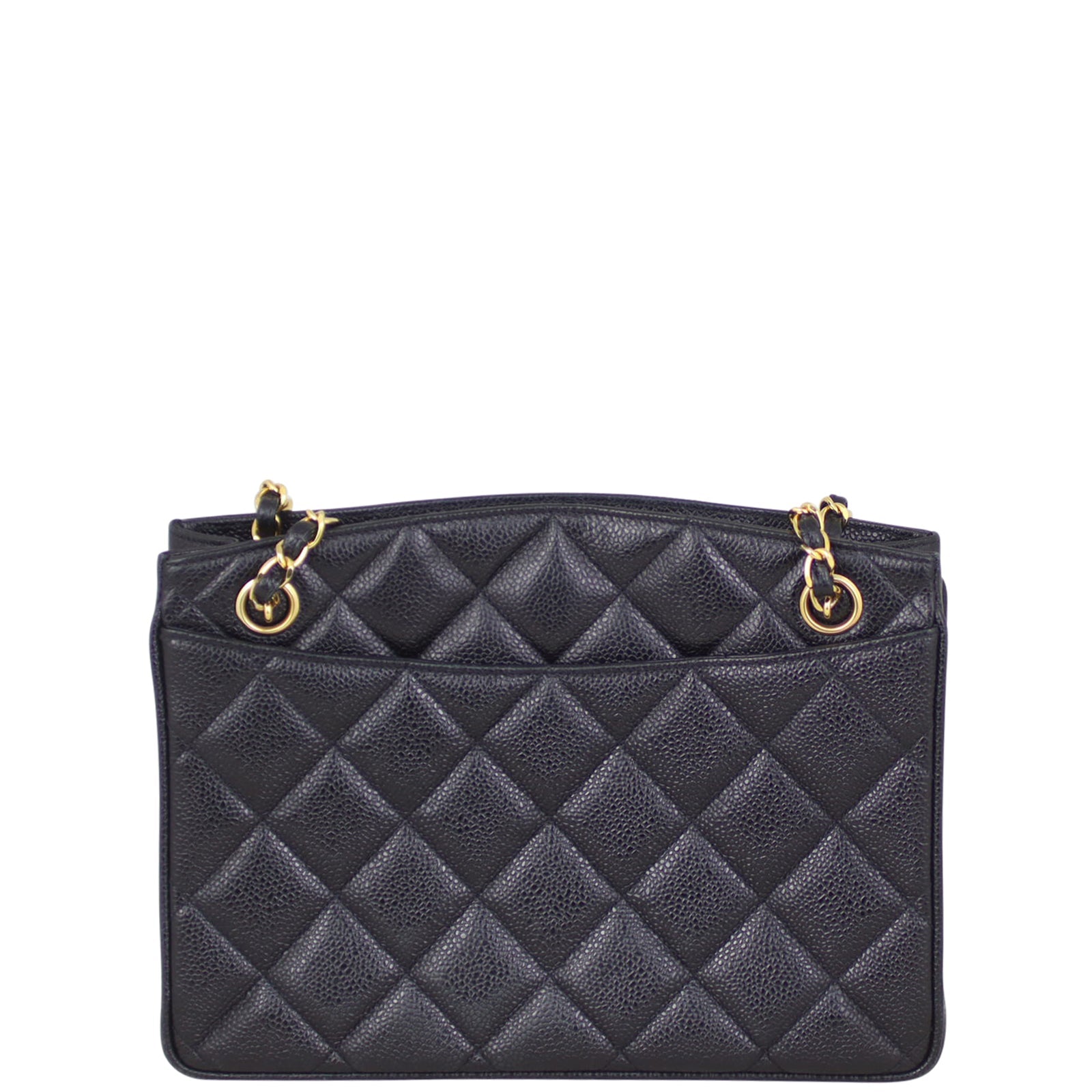Chanel Vintage CC Lock Pocket Chain Tote