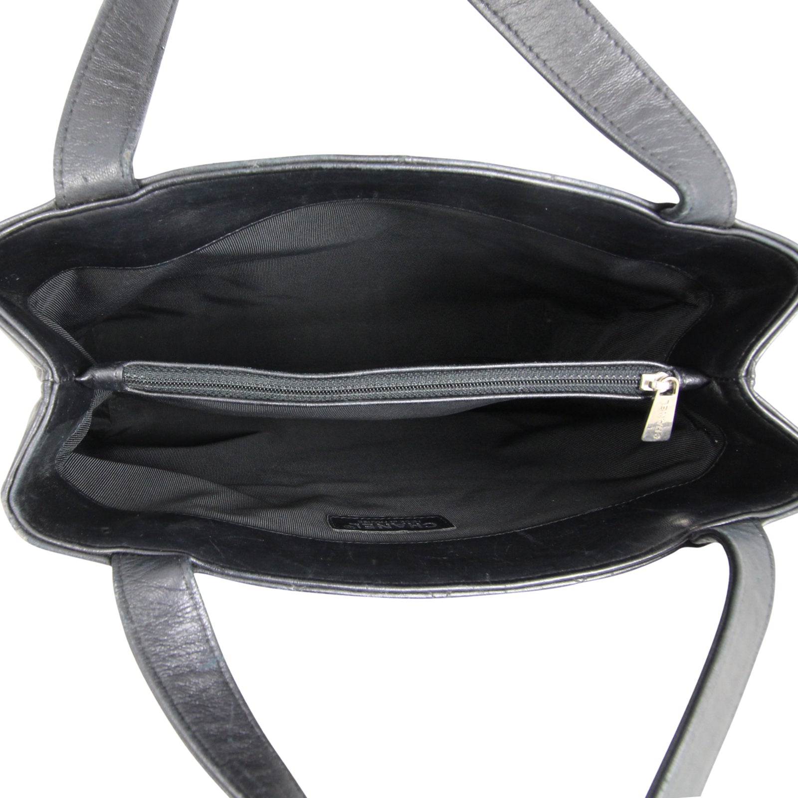 Chanel Vintage CC Quilted Shopper Tote