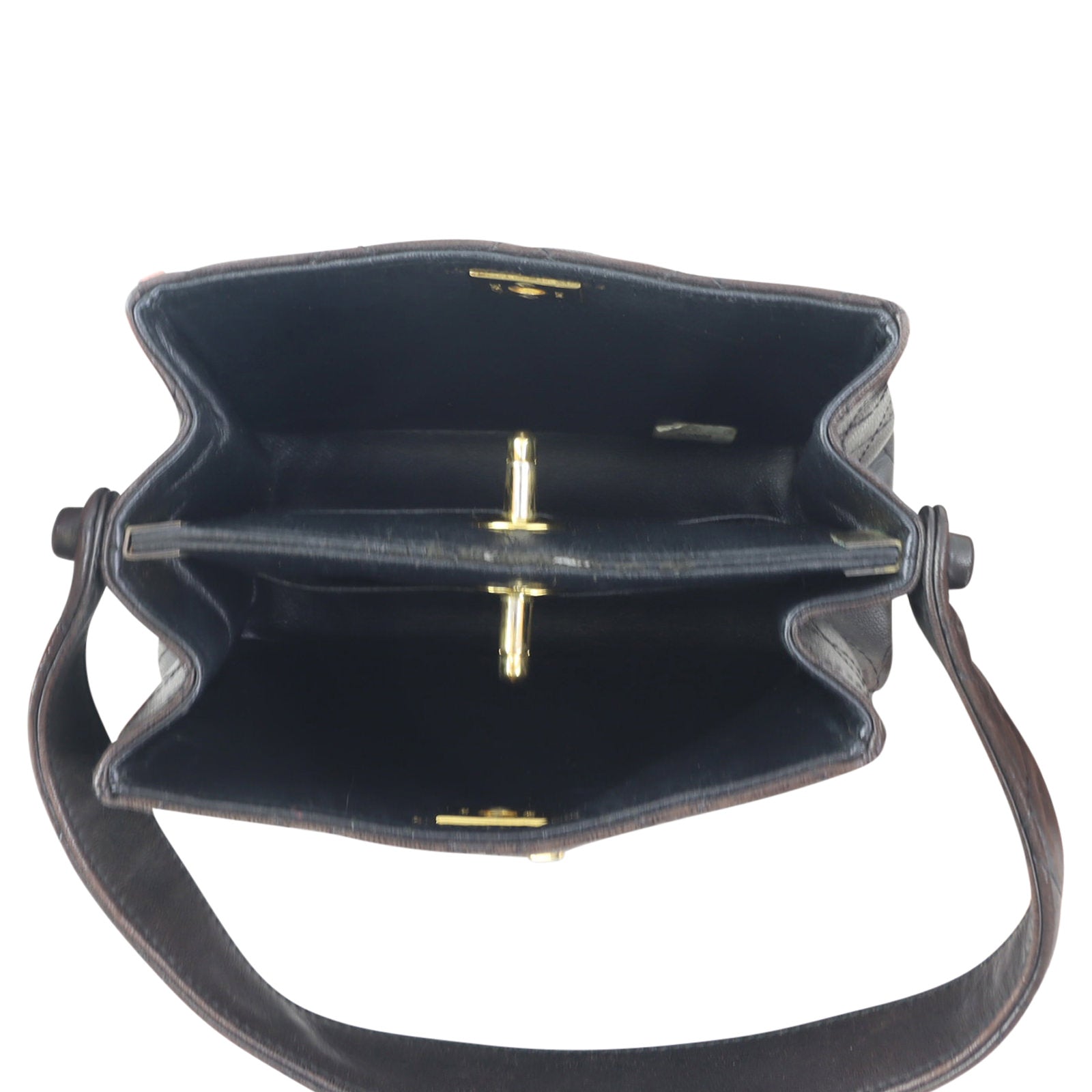 Chanel CC Double Turn Lock Vintage Mini Tote
