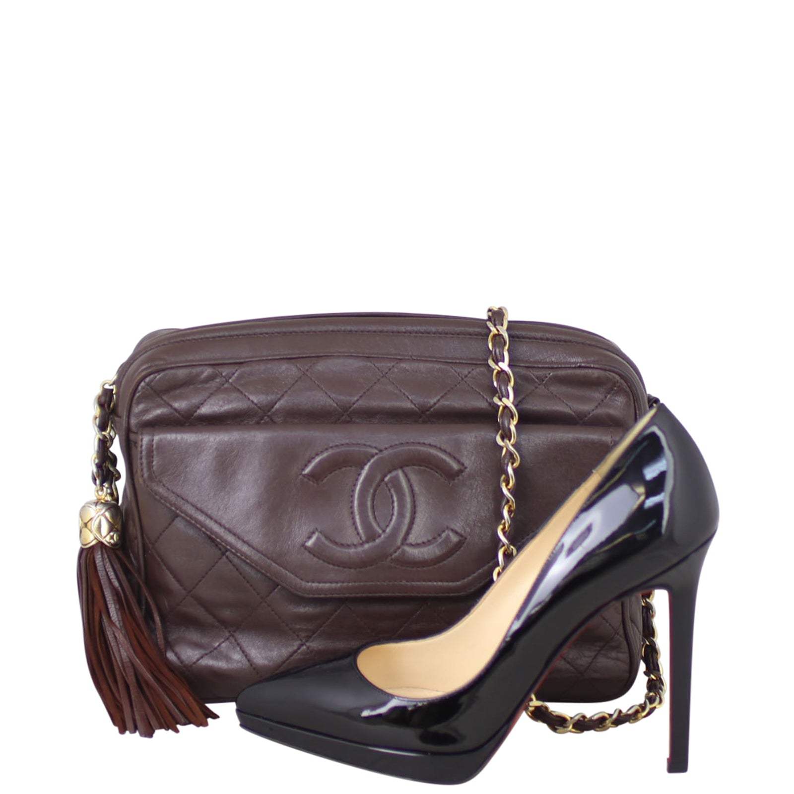 Chanel Vintage Quilted Camera Bag