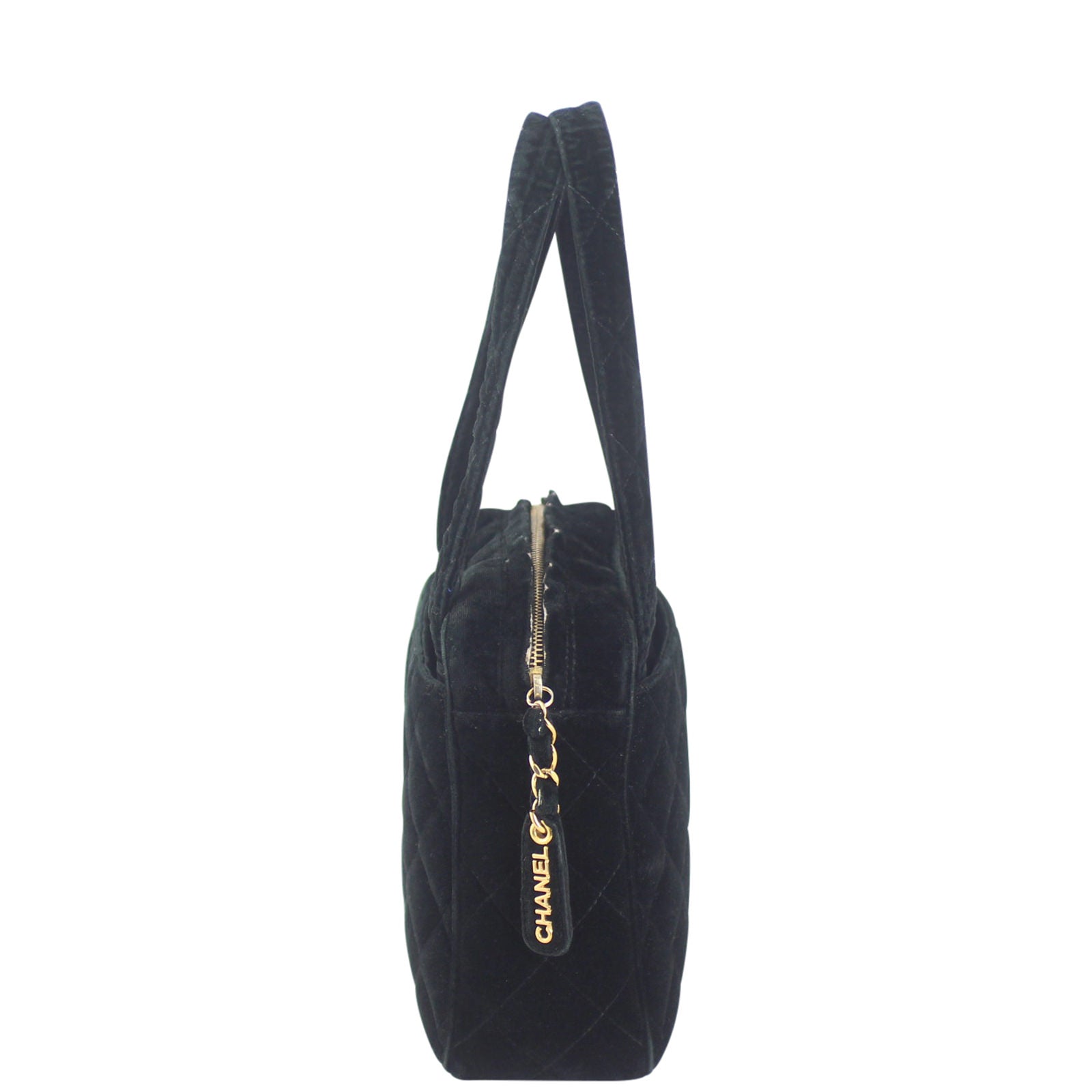 Chanel Vintage Quilted Velvet Bag