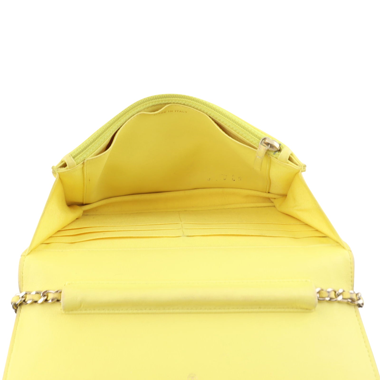 Chanel Classic Wallet on Chain |  Pineapple Yellow