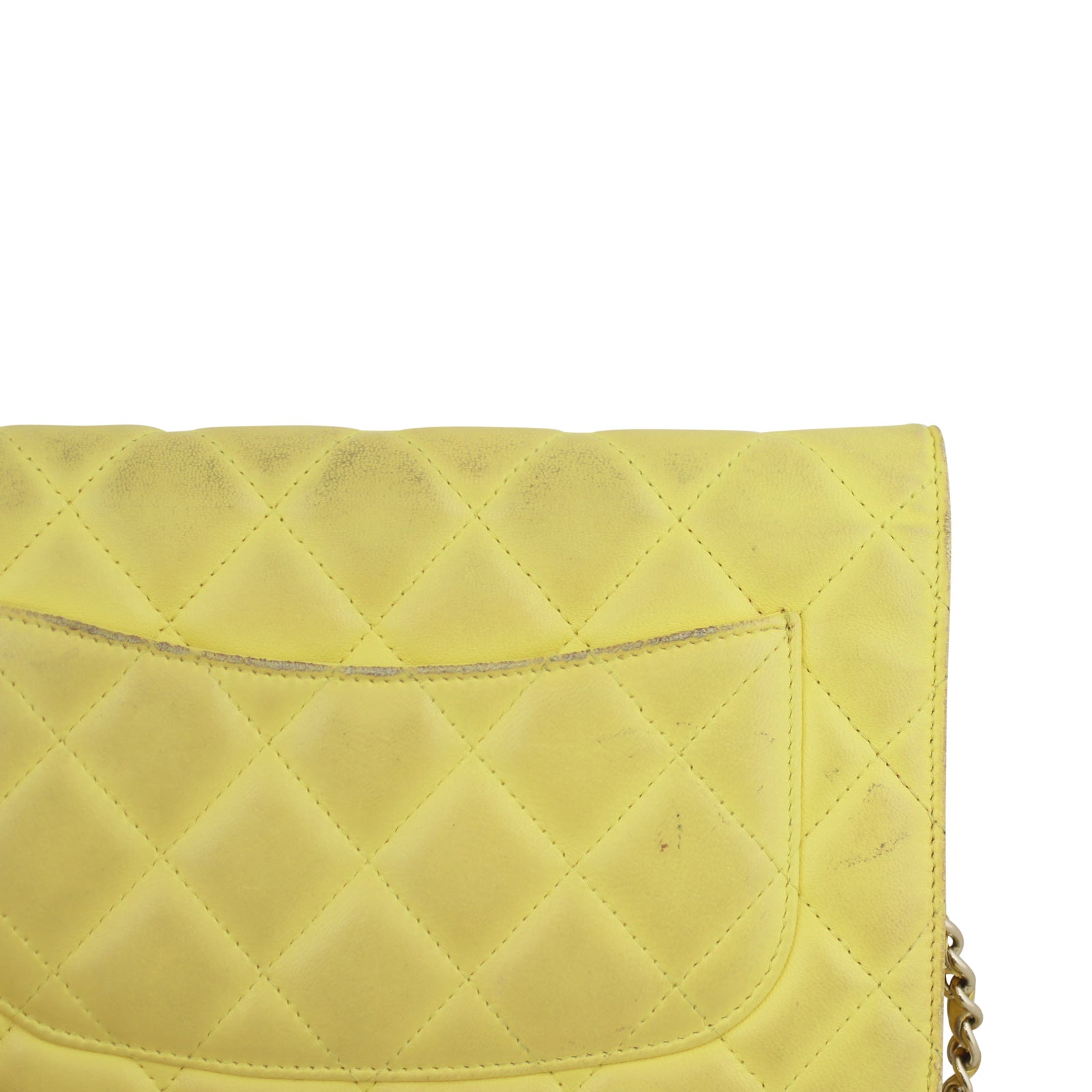 Chanel Classic Wallet on Chain |  Pineapple Yellow