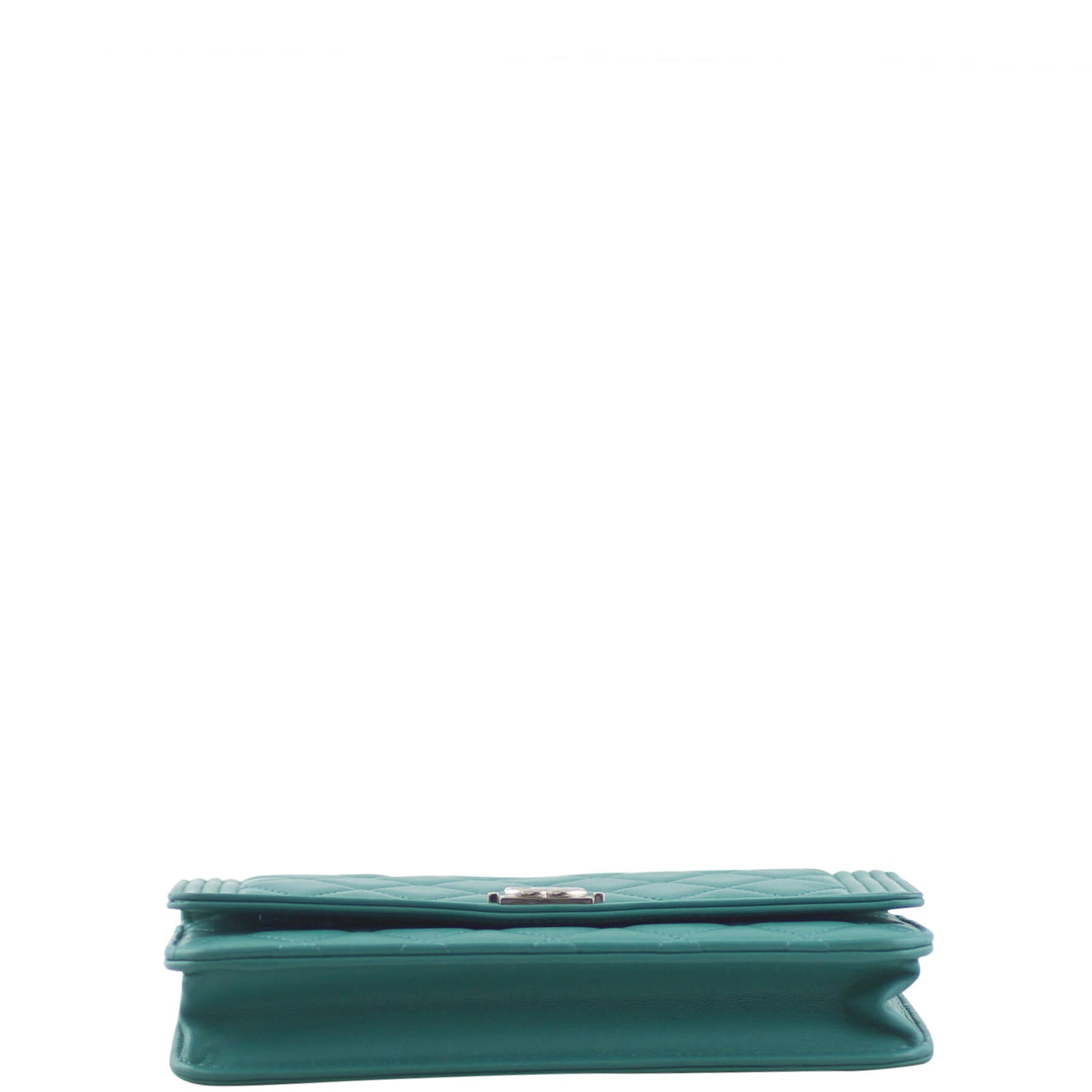 Chanel Boy Wallet On Chain | Emerald Teal Green