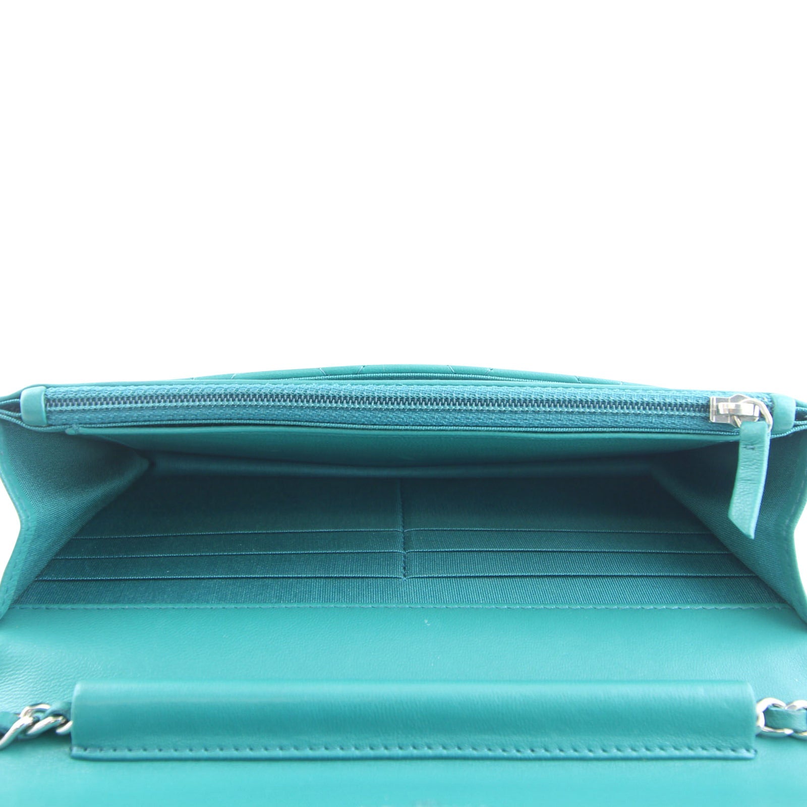 Chanel Boy Wallet On Chain | Emerald Teal Green