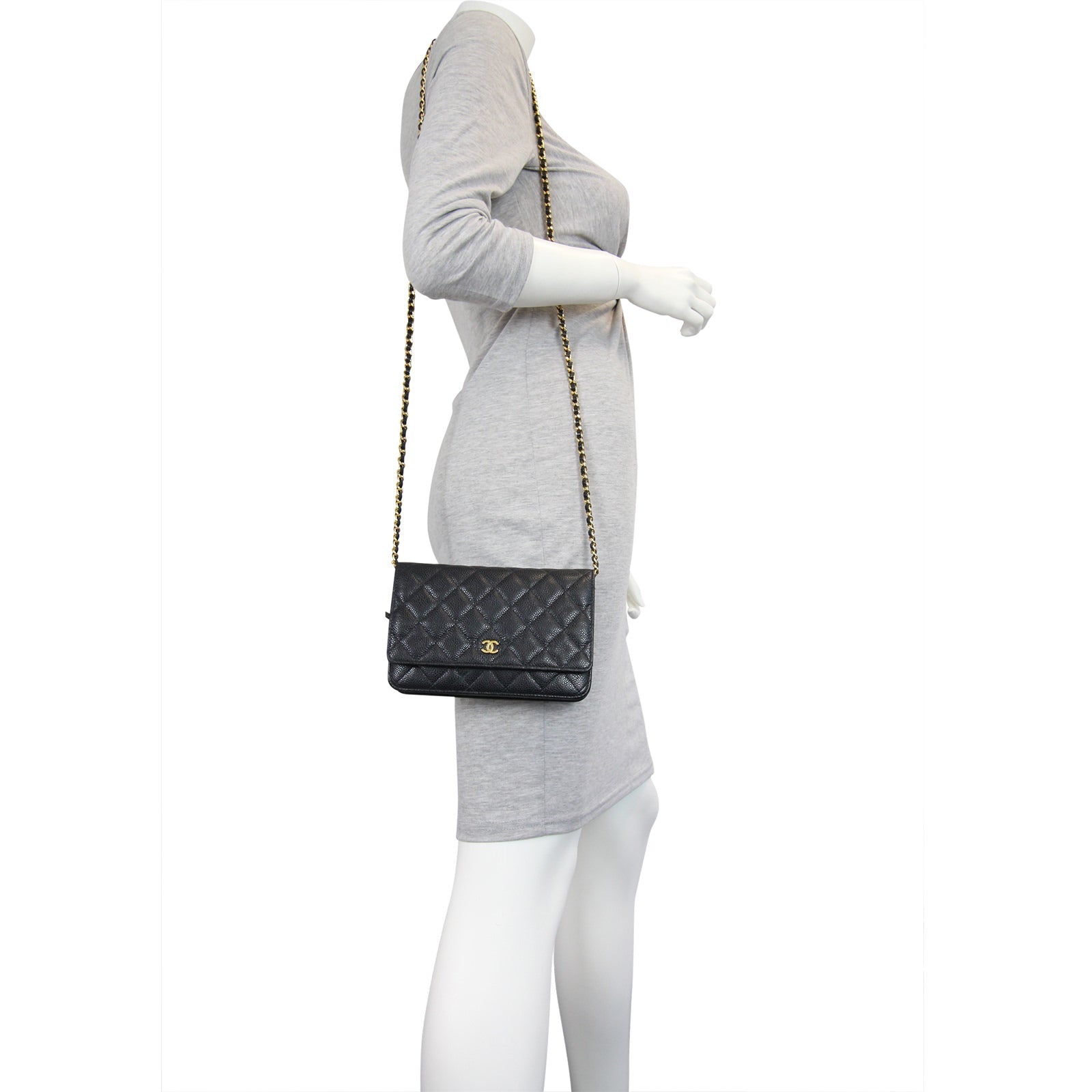 Chanel Wallet on Chain Caviar