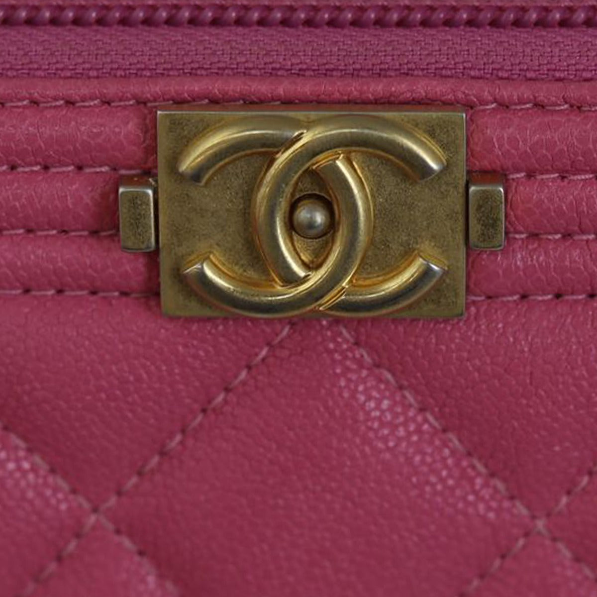 Chanel Boy Zip Around Wallet