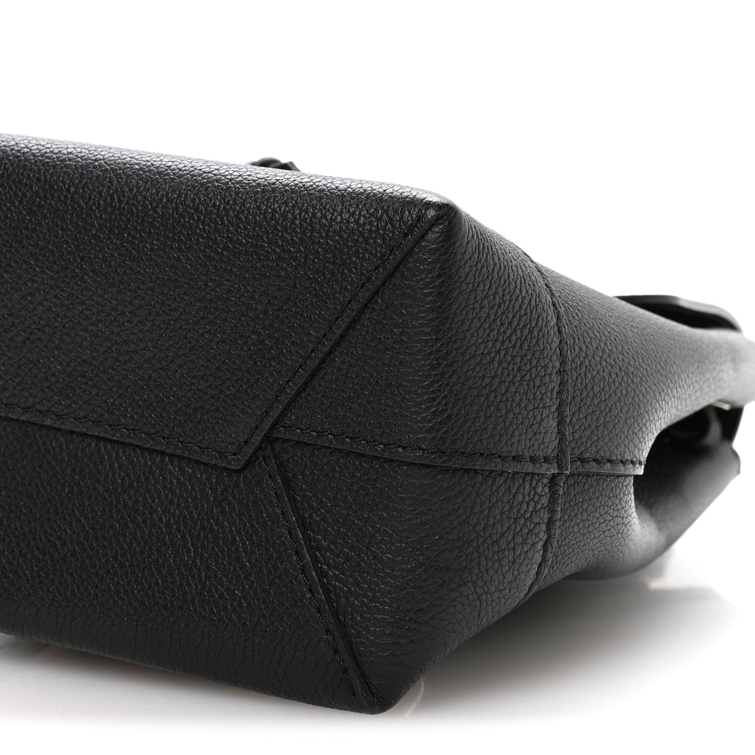 Calfskin Lockme Mini Backpack Black
