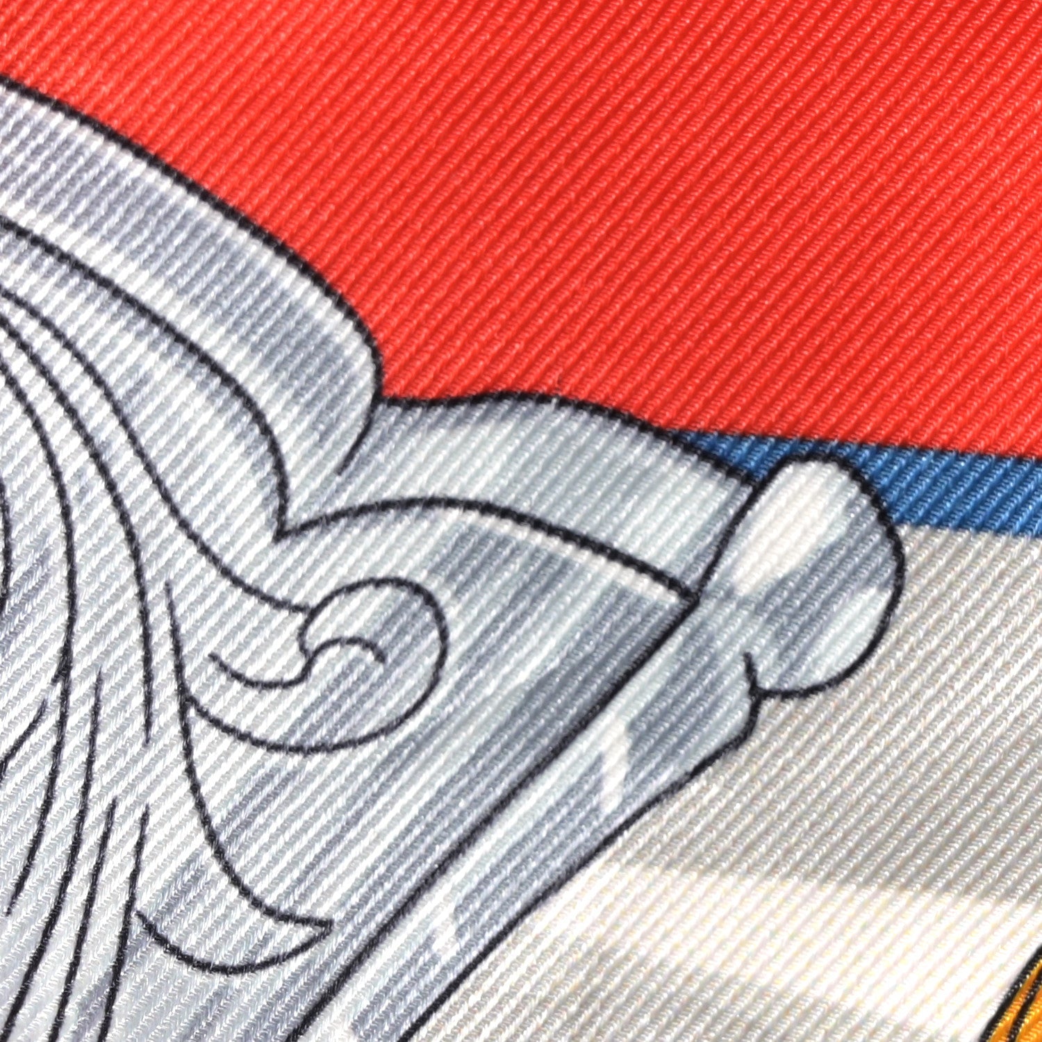 Silk Chorus Stellarum Scarf 70 Rouge White Multicolor