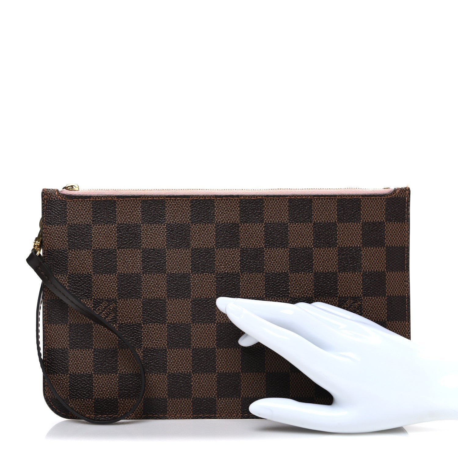 Damier Ebene Neverfull MM GM Pochette Rose Ballerine
