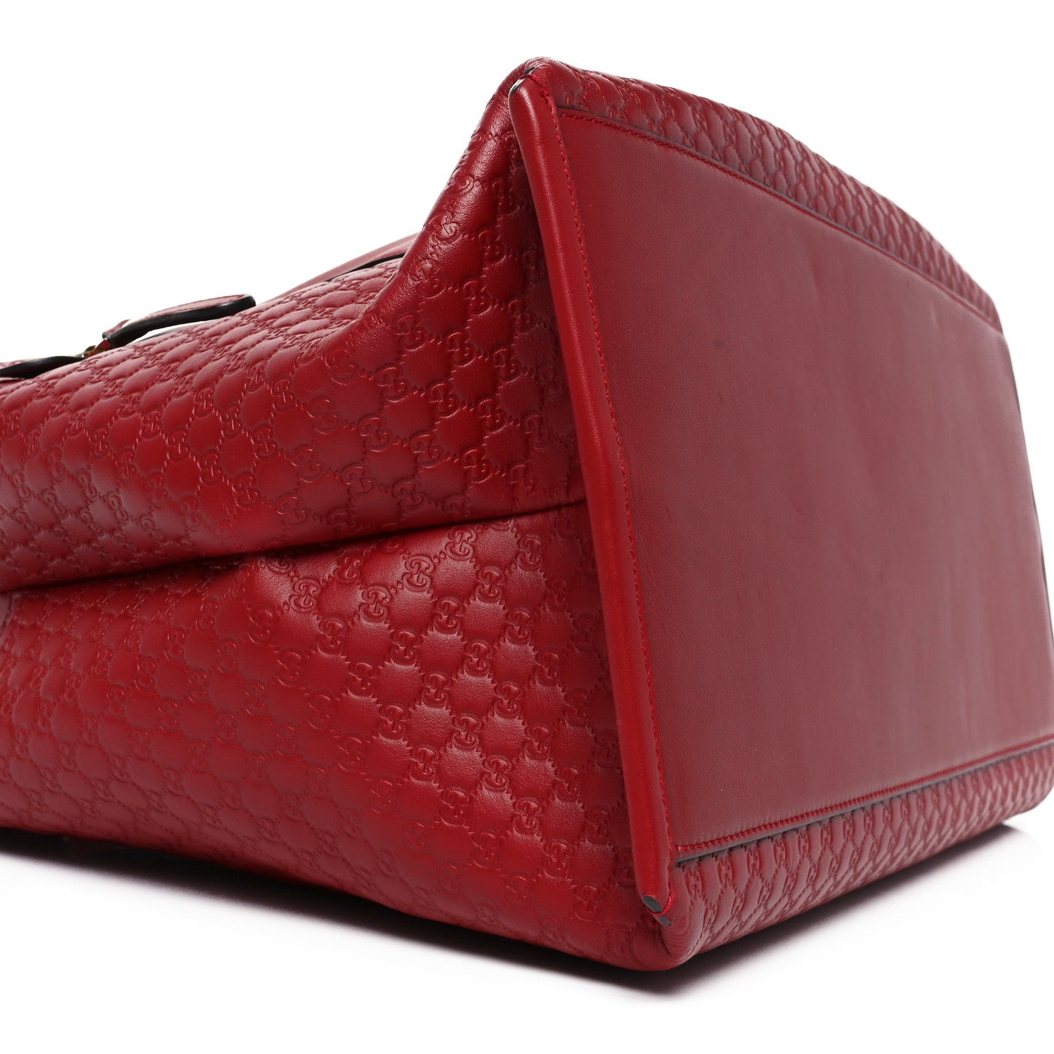 Soft Microguccissima Large Tote Red