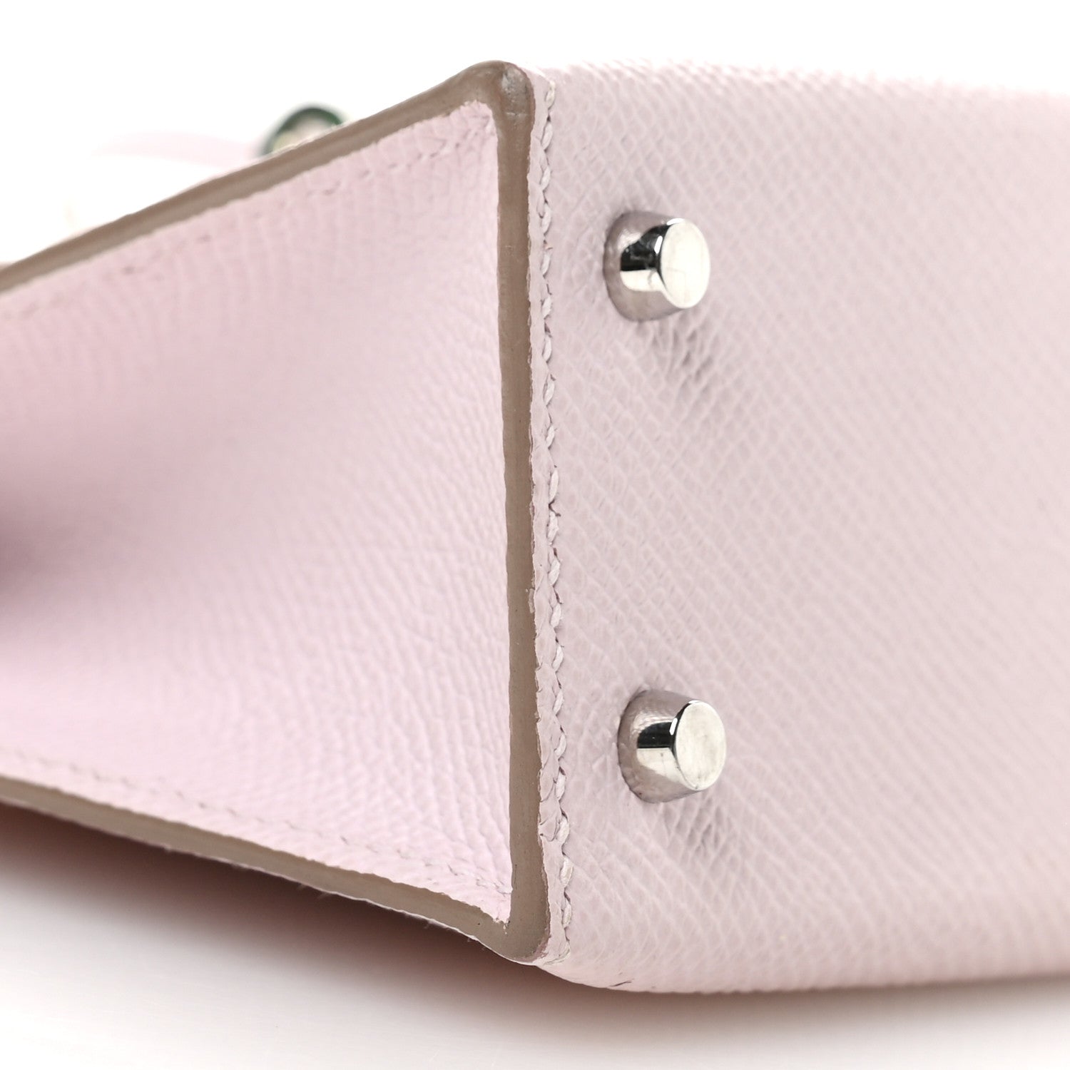 Epsom Horseshoe Mini Kelly Sellier 20 Mauve Pale Gris Perle