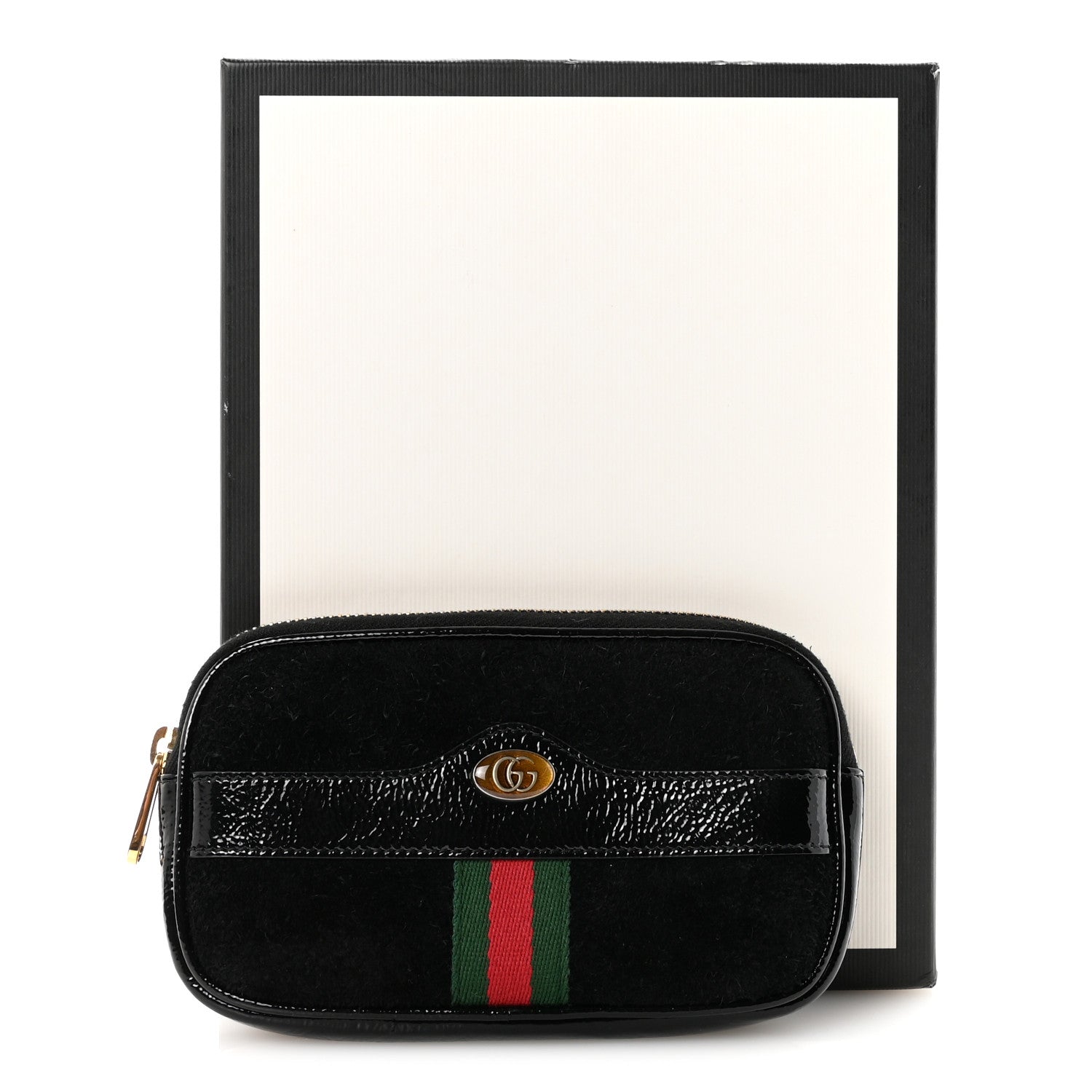 Suede Patent Ophidia Belted iPhone Case 85 34 Black