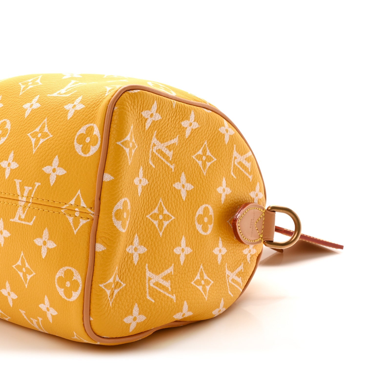 Calfskin Monogram Speedy P9 Bandouliere 25 Jaune Mat