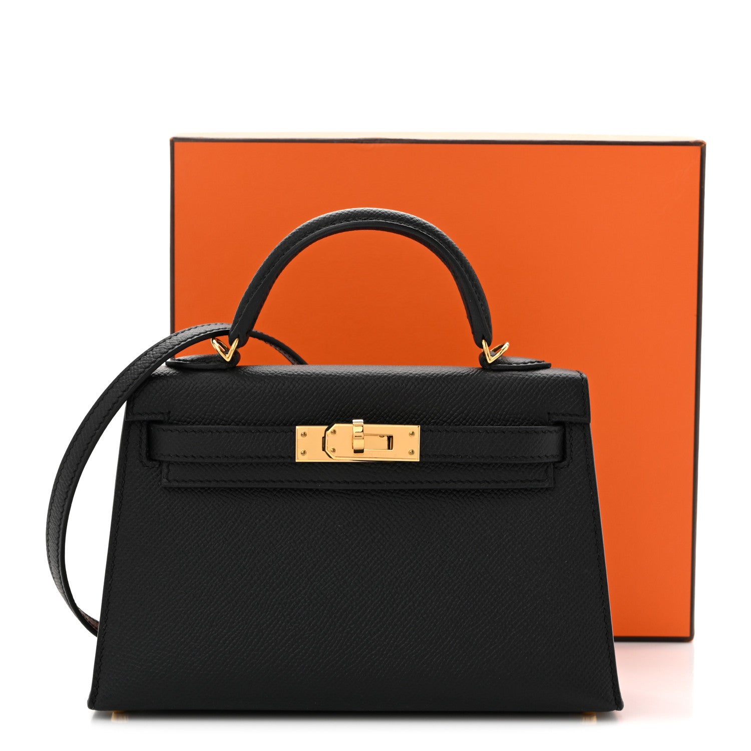 Epsom Mini Kelly Sellier 20 Black