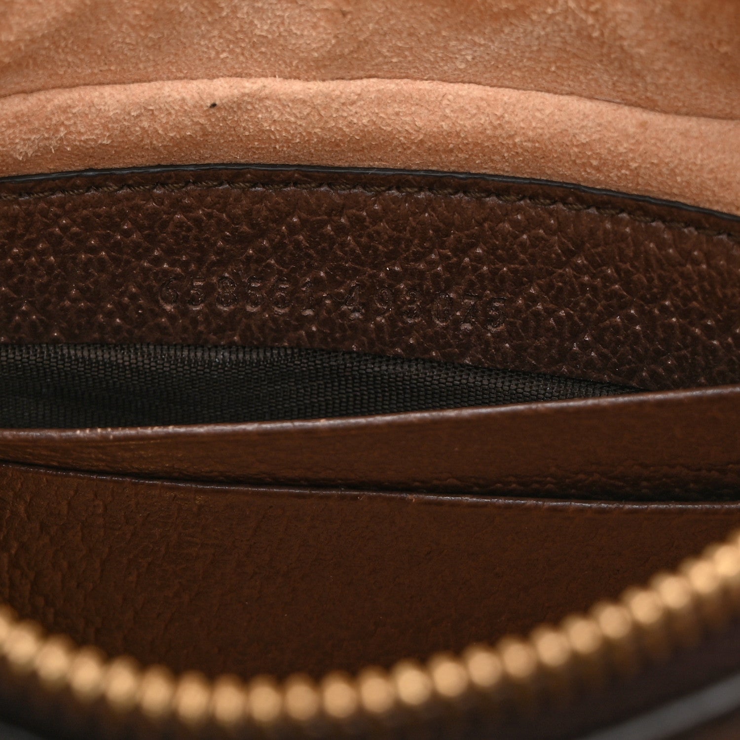 GG Supreme Monogram Textured Calfskin Web Mini Ophidia Half Moon Hobo Beige Ebony New Acero