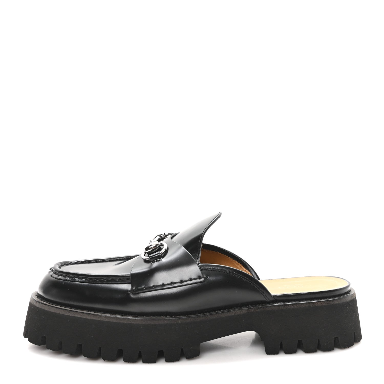 Magnum Calfskin Womens Horsebit Platform Mules 41 Black