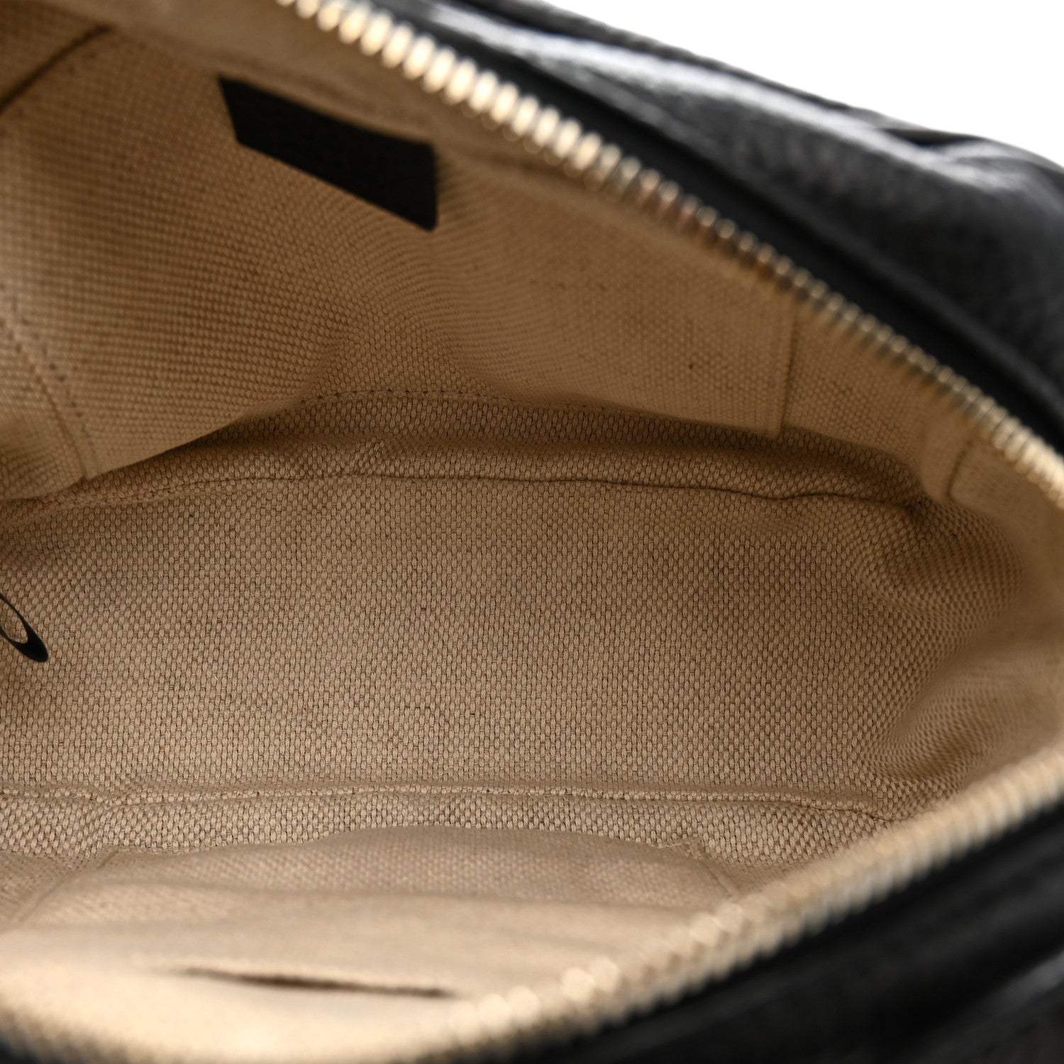 Pebbled Calfskin Small Soho Disco Bag Black