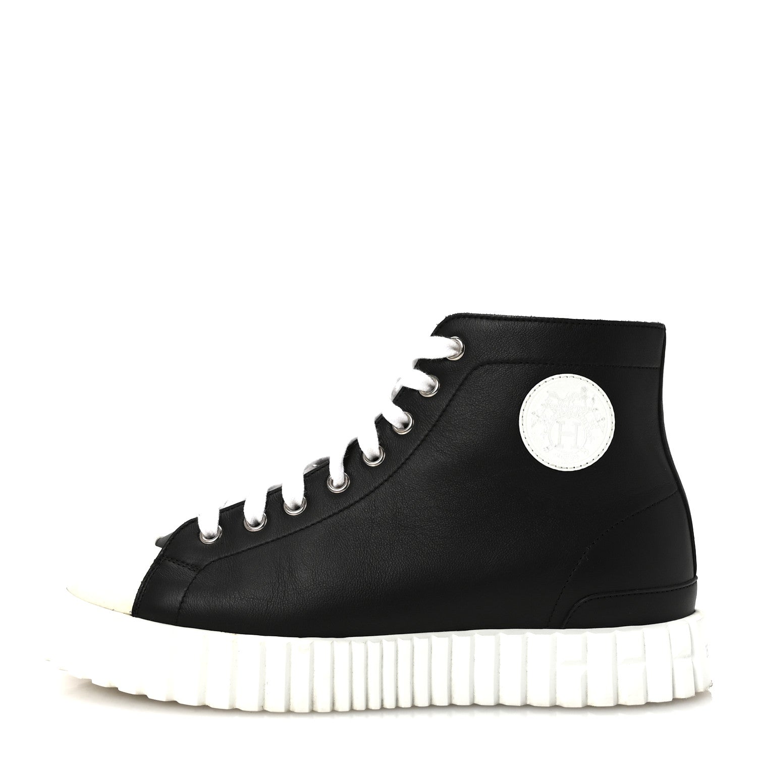 Calfskin Womens Climb Sneakers 37 Black