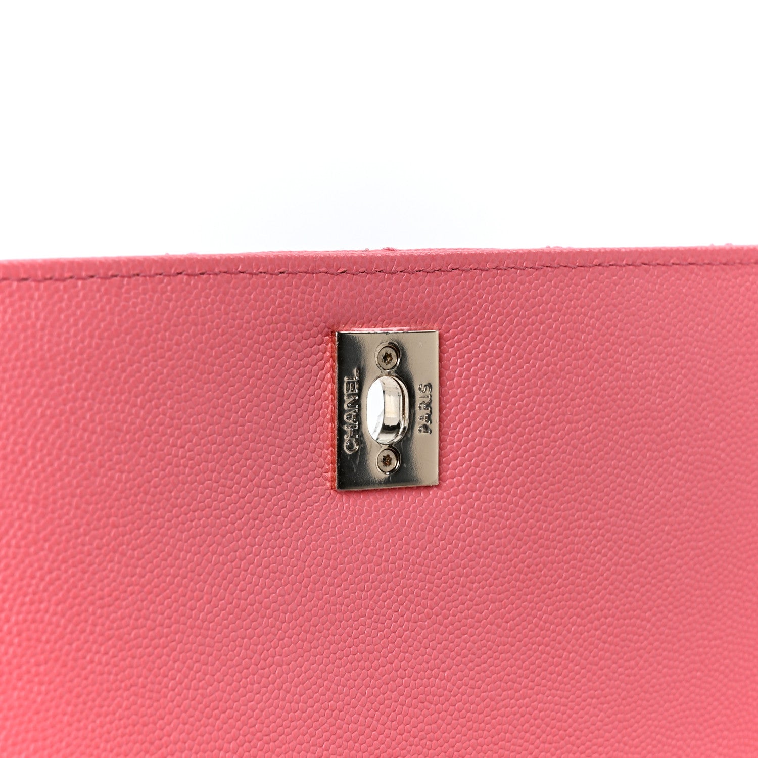 Caviar Quilted Small Coco Handle Flap Pink