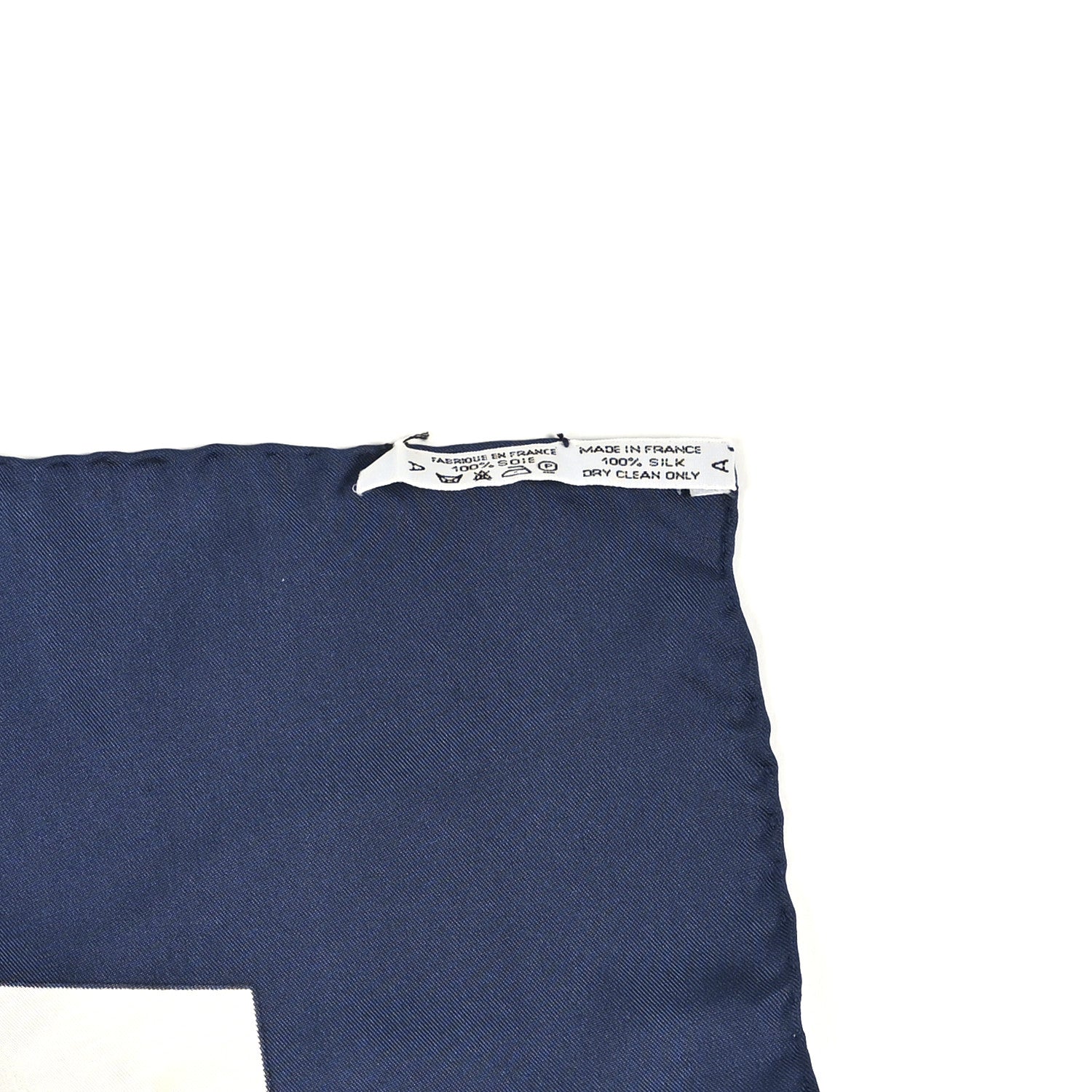 Silk Brides De Gala Scarf 90 Bleu Vif White Or